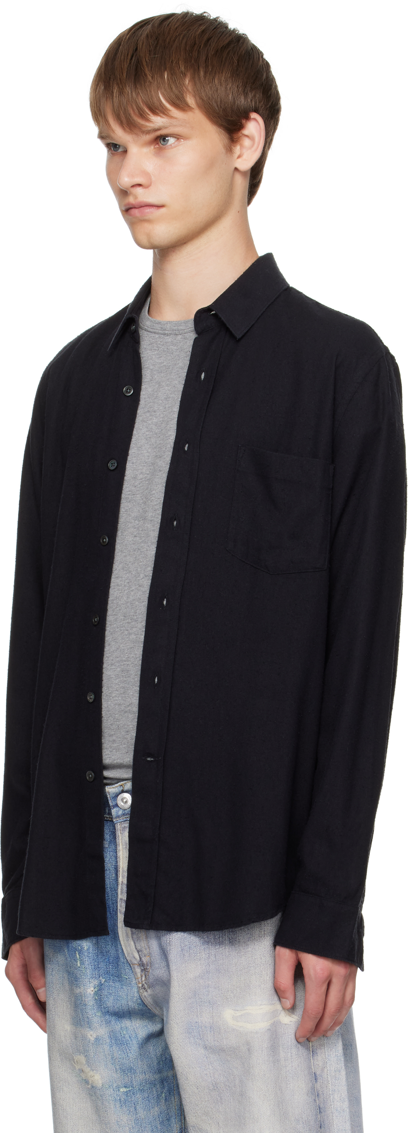 OUR LEGACY CLASSIC SHIRT ブラック 44 OUR LEGACY: Black Classic Shirt | SSENSE