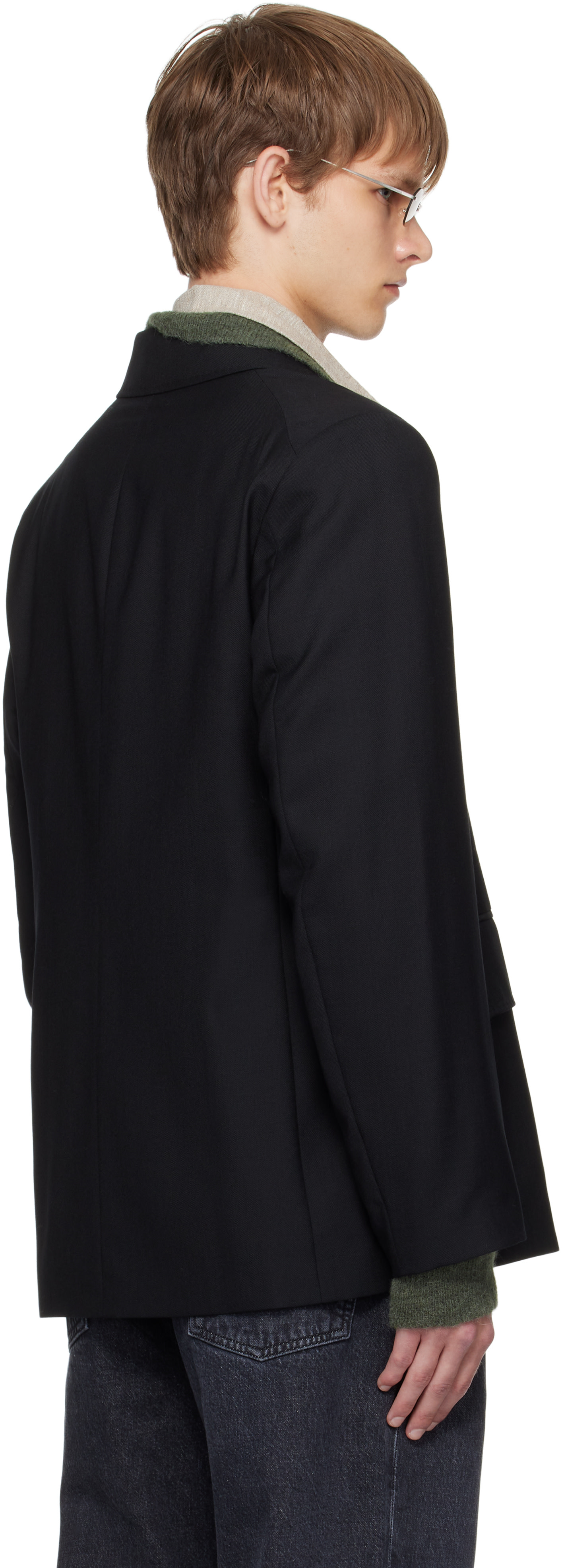 OUR LEGACY - Black Unstructured DB Blazer