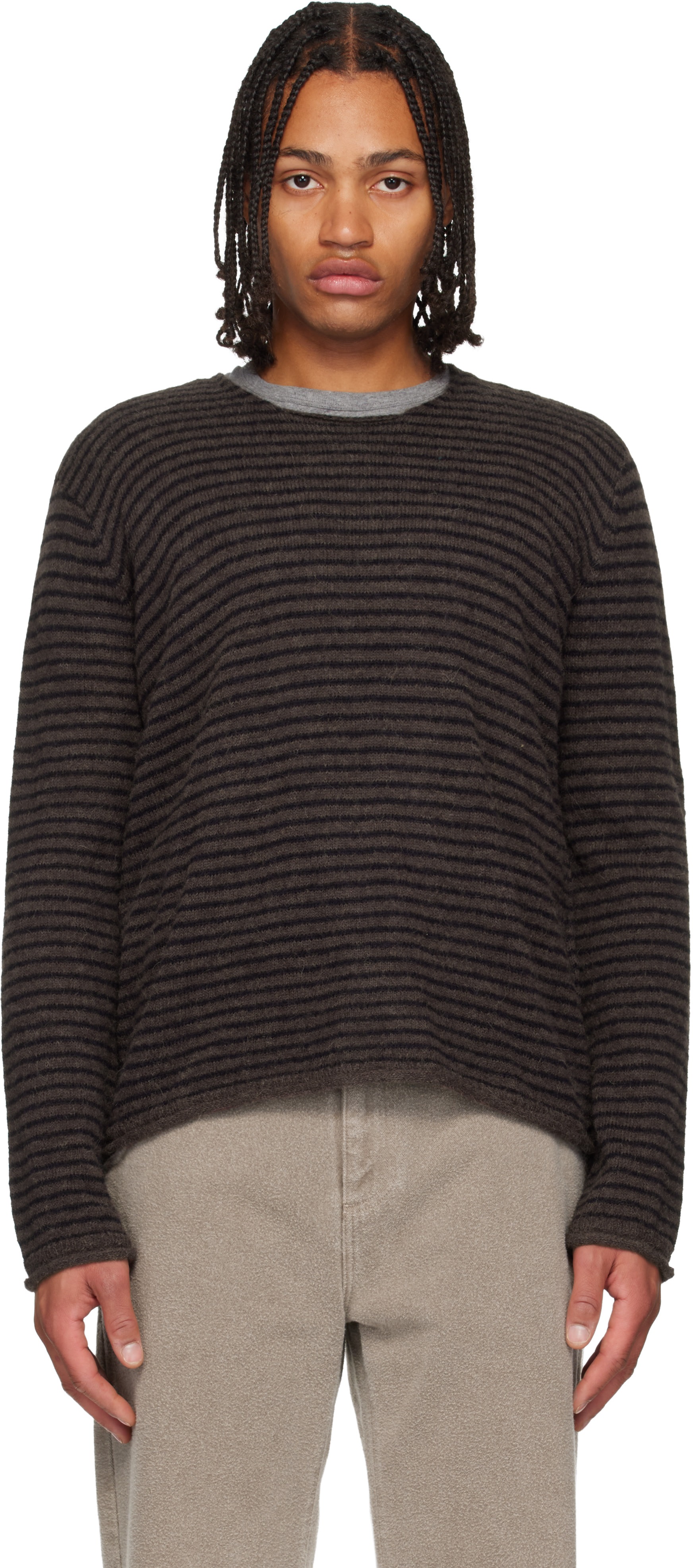 OUR LEGACY - Pull Popover brun