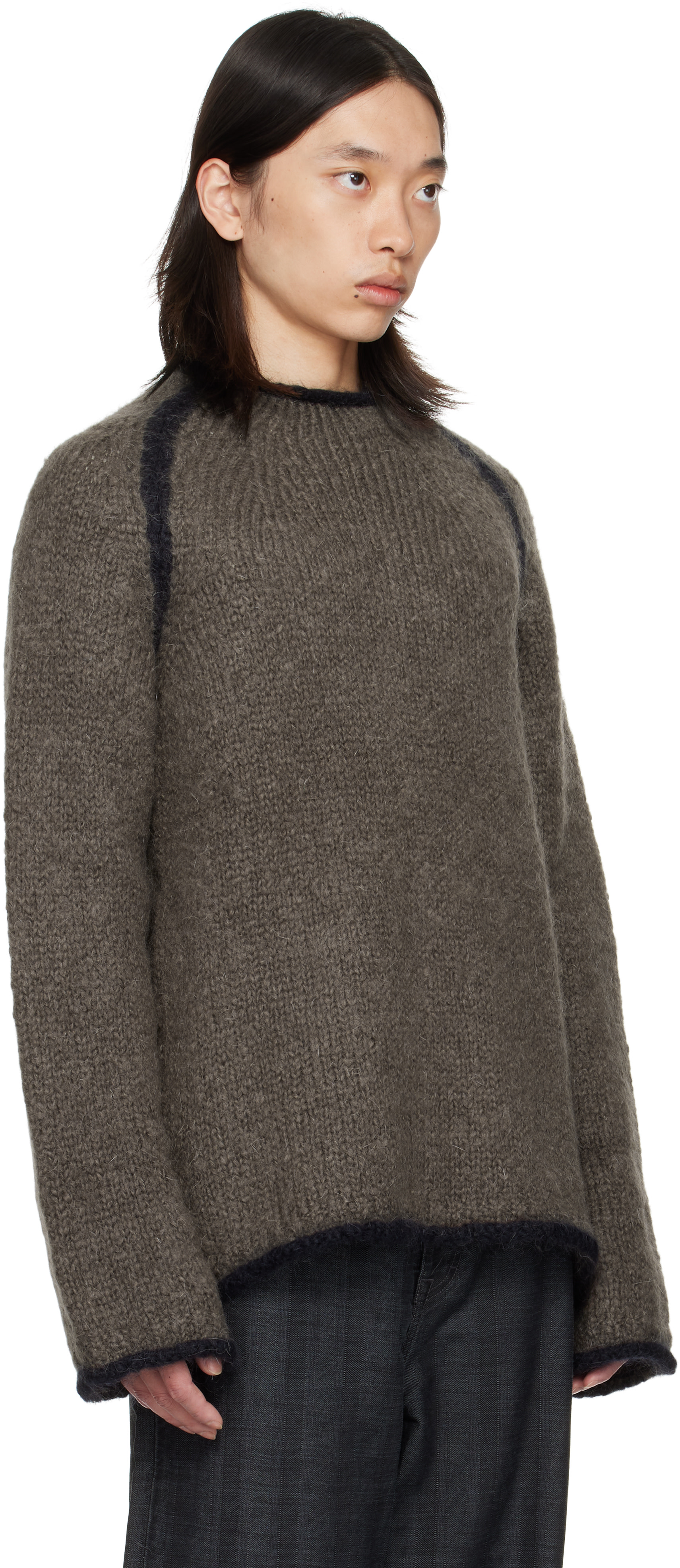 OUR LEGACY: Gray Rider Roundneck Sweater | SSENSE