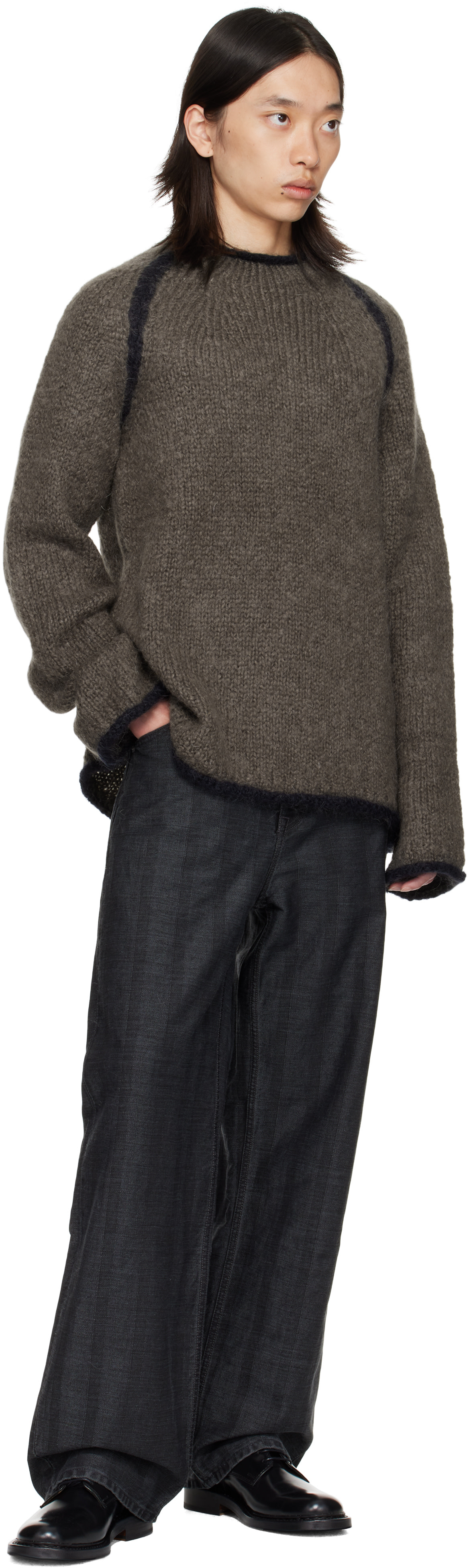 OUR LEGACY: Gray Rider Roundneck Sweater | SSENSE