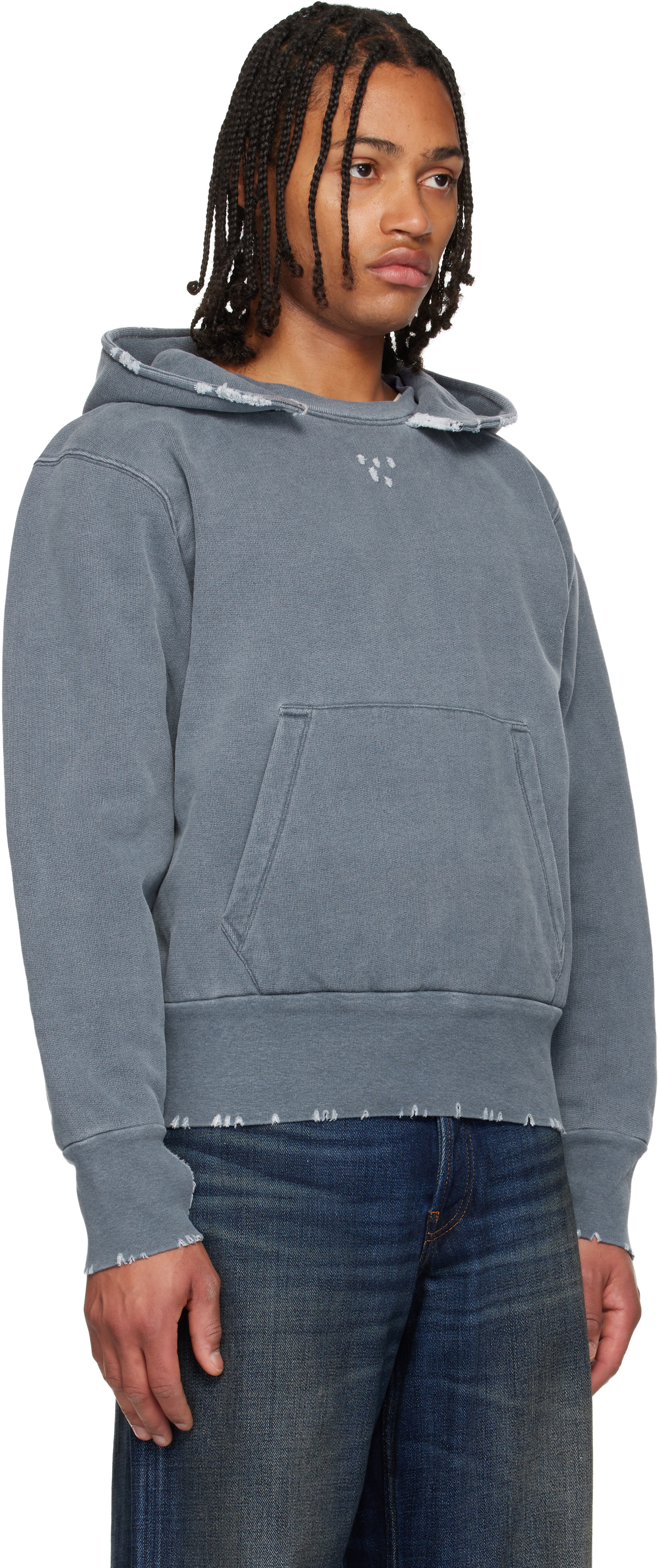 OUR LEGACY - Pull à capuche Relic bleu