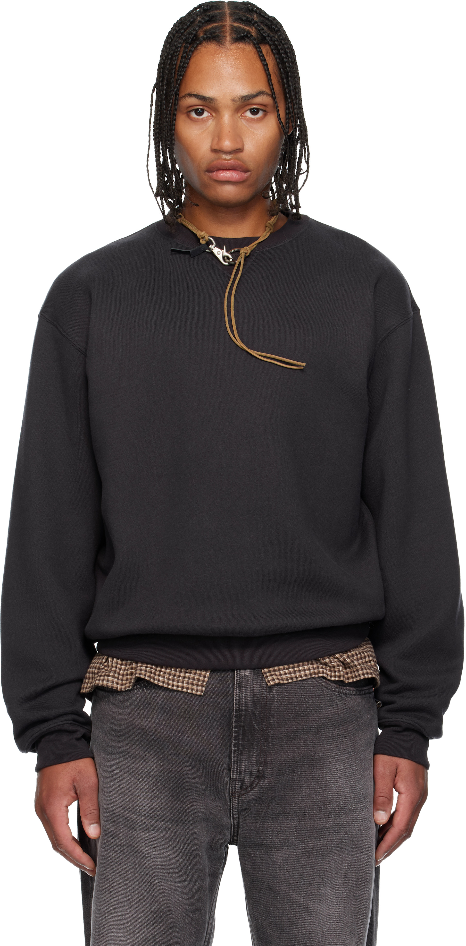 OUR LEGACY - Pull molletonné Perfect gris