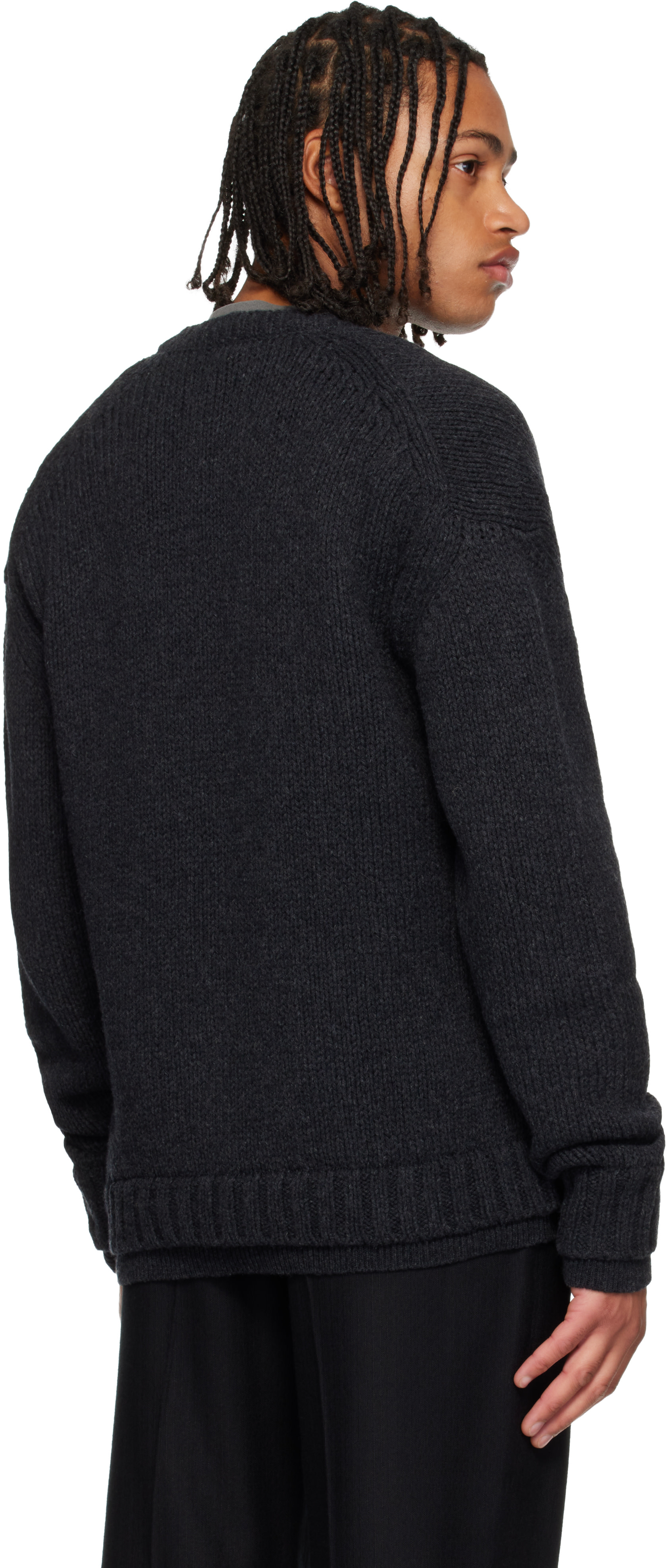 OUR LEGACY: Gray False V-Neck Sweater | SSENSE Canada