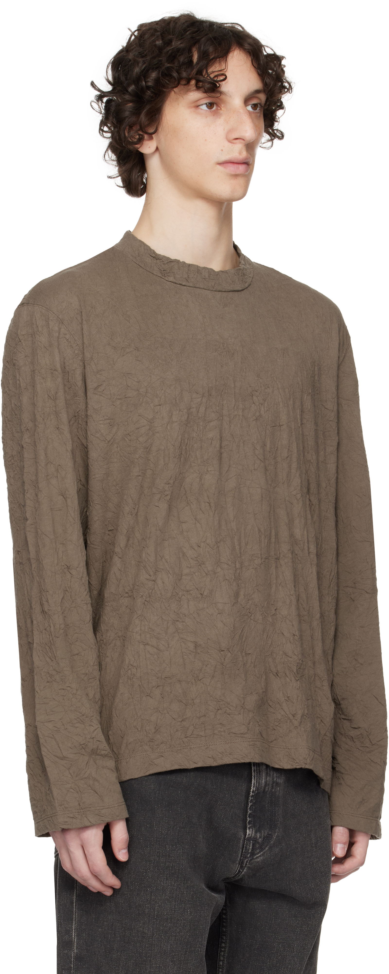 OUR LEGACY: Khaki Big Longsleeve T-shirt | SSENSE