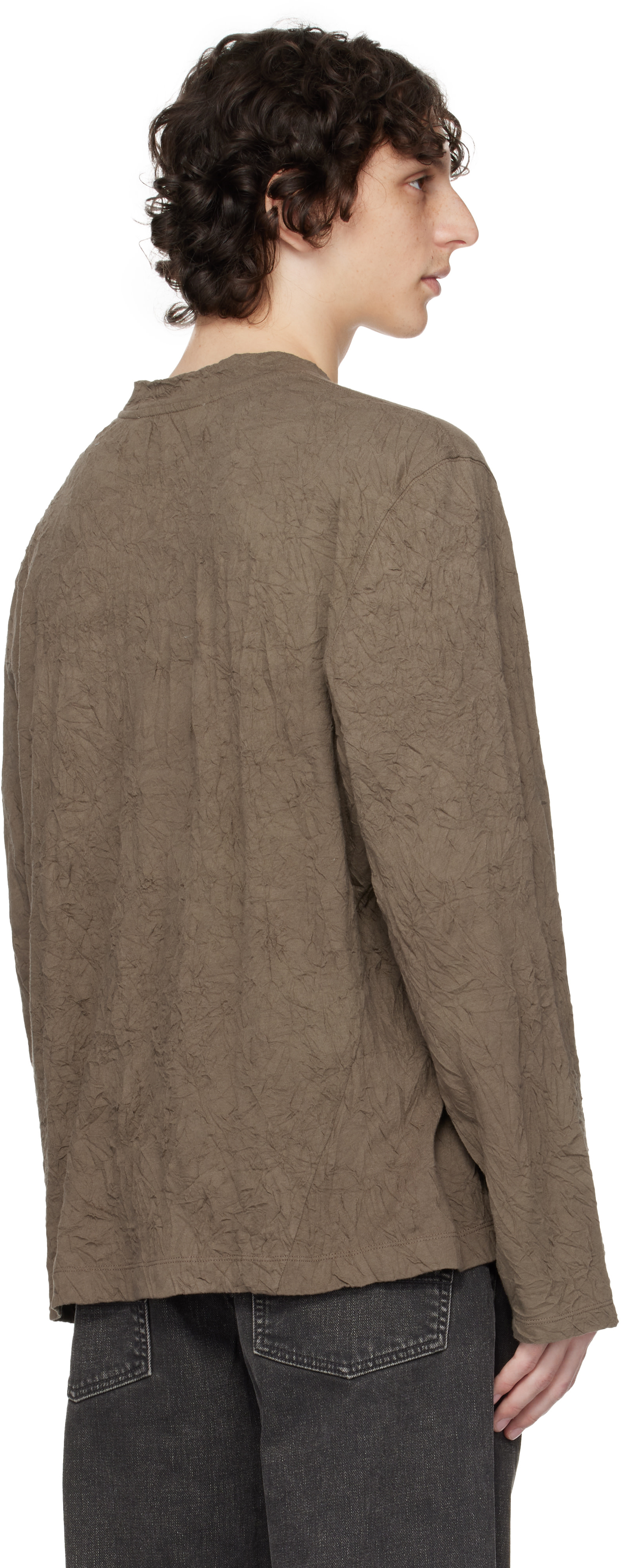 OUR LEGACY: Khaki Big Longsleeve T-shirt | SSENSE