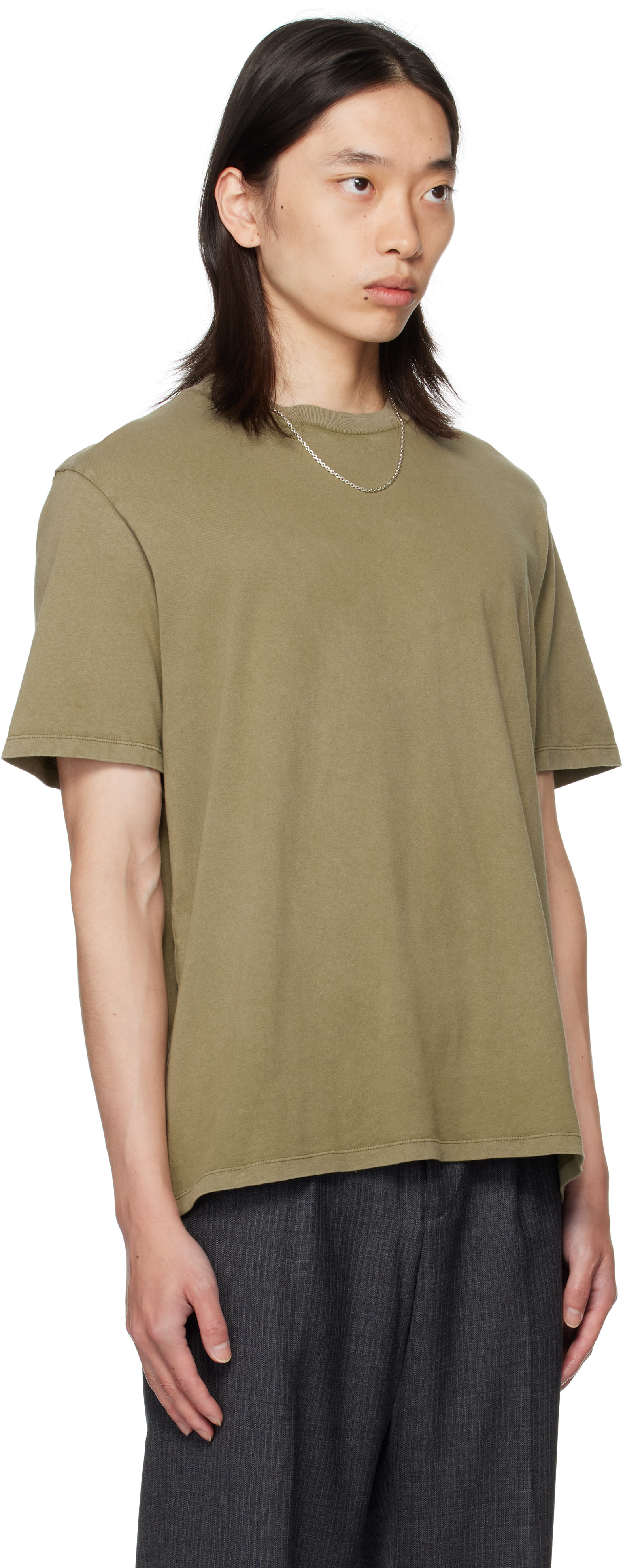 OUR LEGACY: カーキ Box Tシャツ | SSENSE 日本
