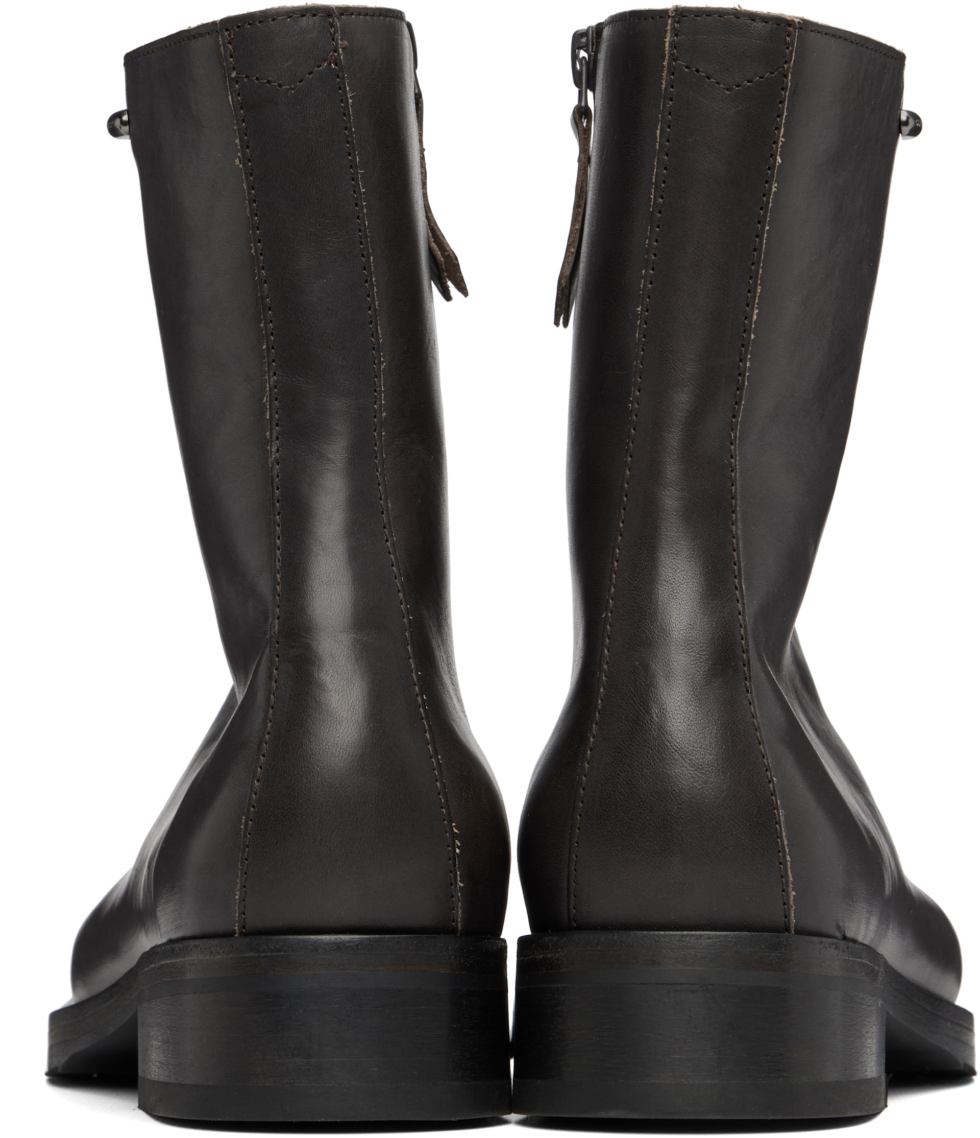 OUR LEGACY: Brown Camion Boots | SSENSE Canada