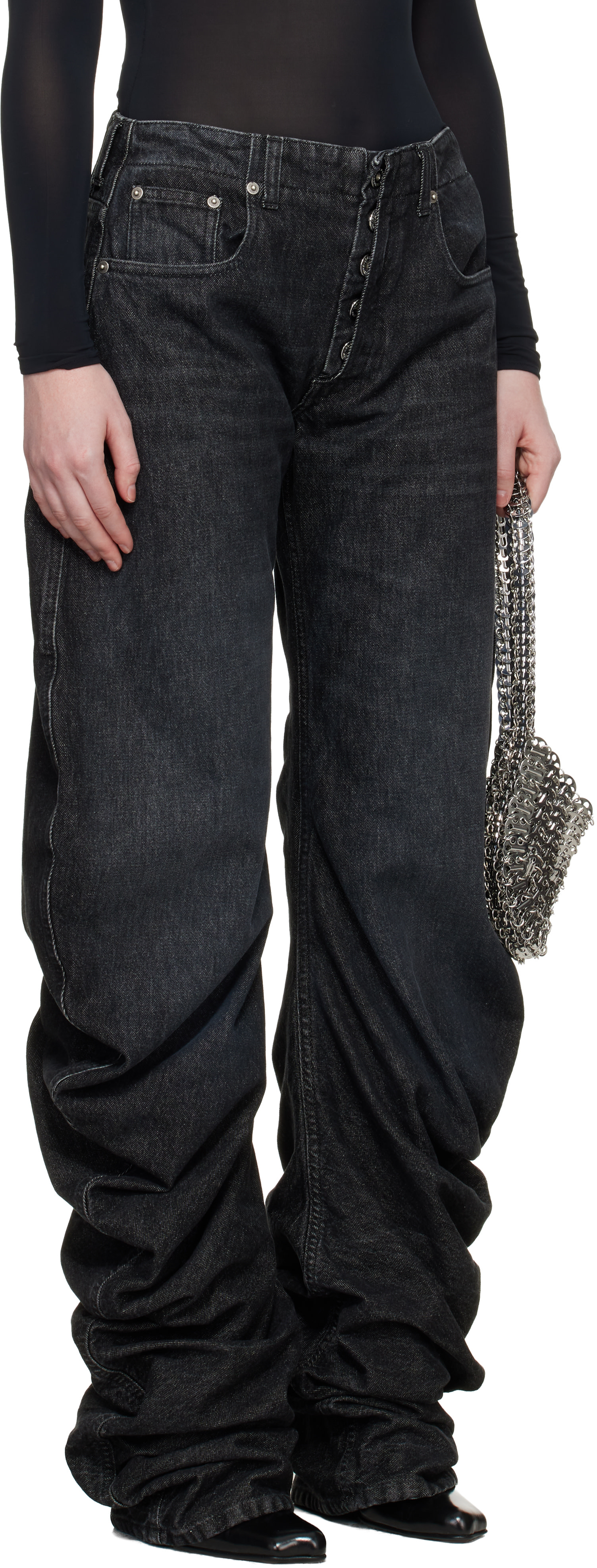 Jean Paul Gaultier: Black Oversize Fit Jeans | SSENSE