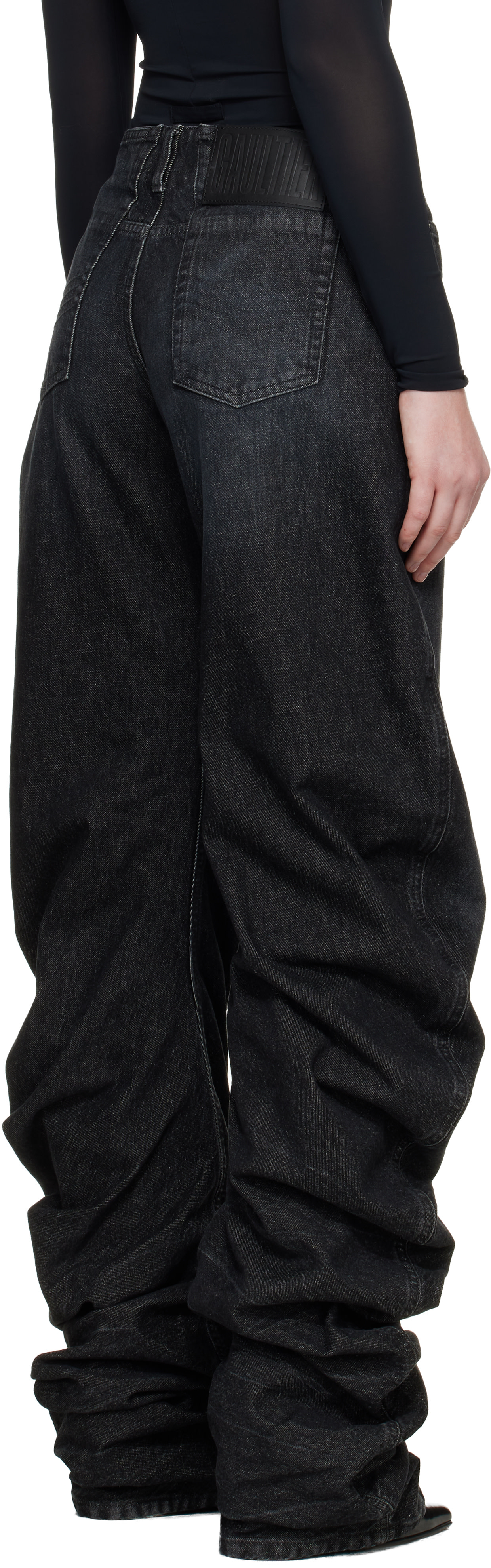 Jean Paul Gaultier: Black Oversize Fit Jeans | SSENSE