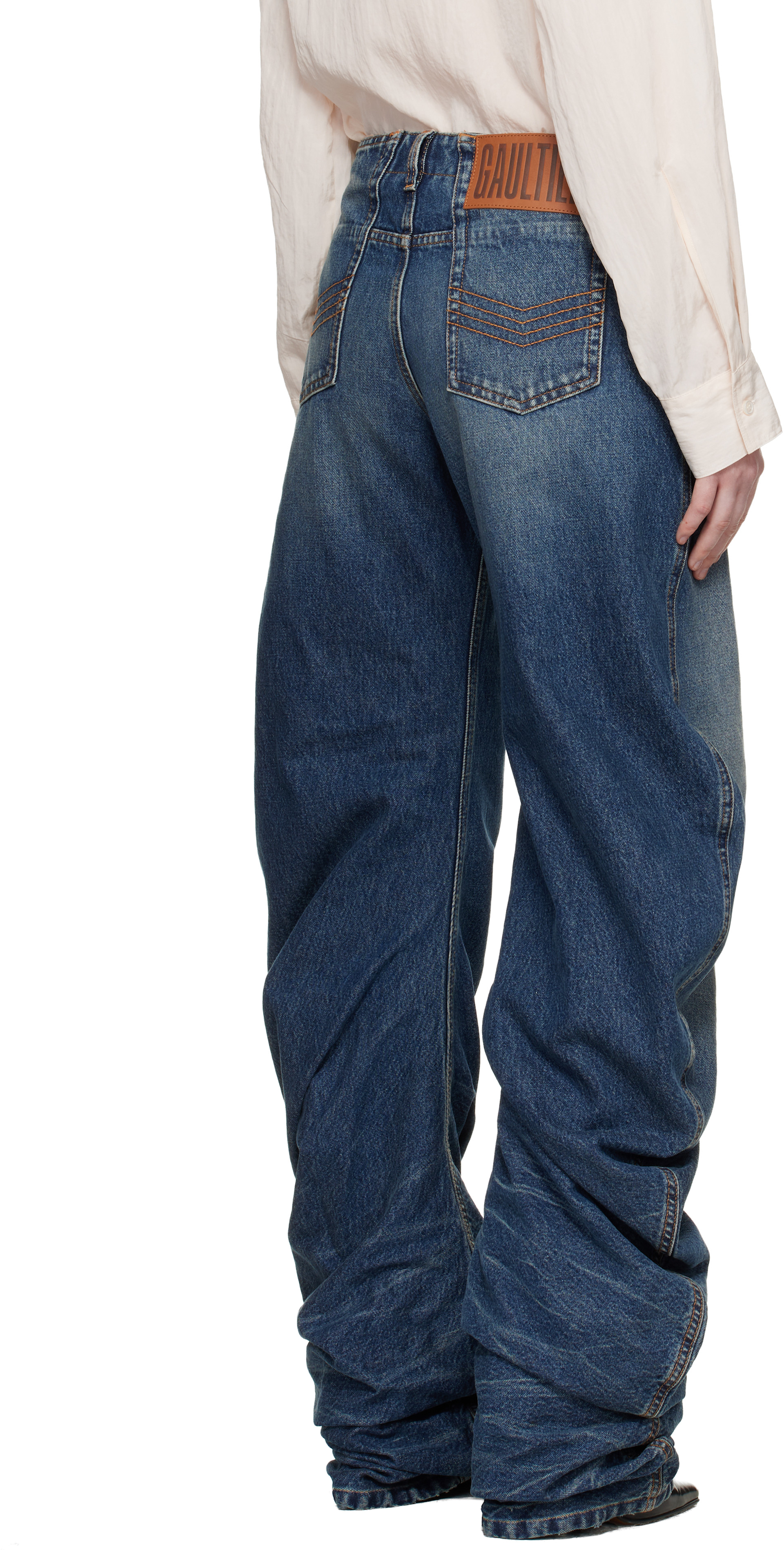 Jean Paul Gaultier: Blue Oversize Fit Jeans | SSENSE