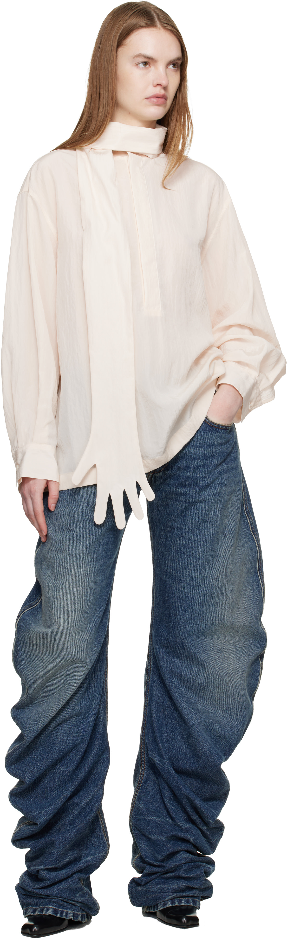 Jean Paul Gaultier: Blue Oversize Fit Jeans | SSENSE
