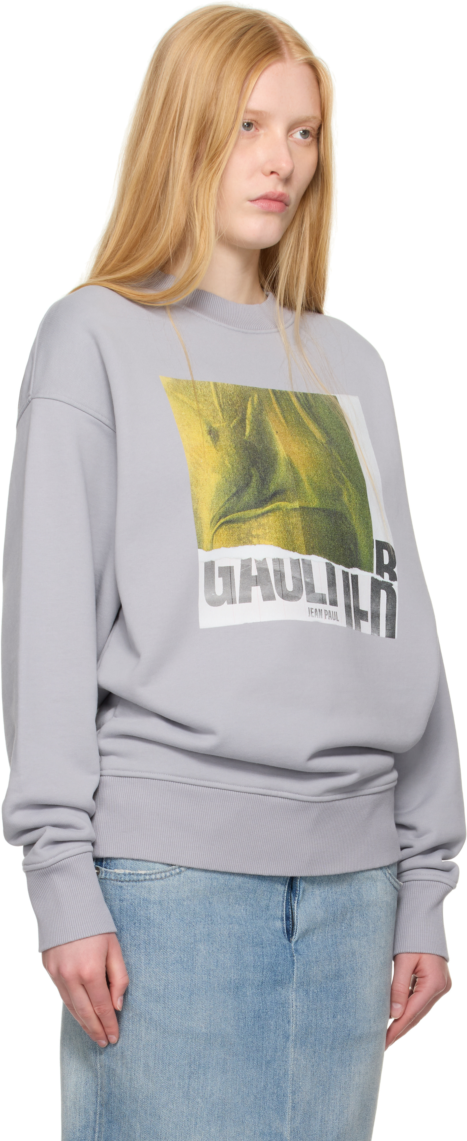 Jean Paul Gaultier: SSENSE Exclusive Gray Cotton Water Print 