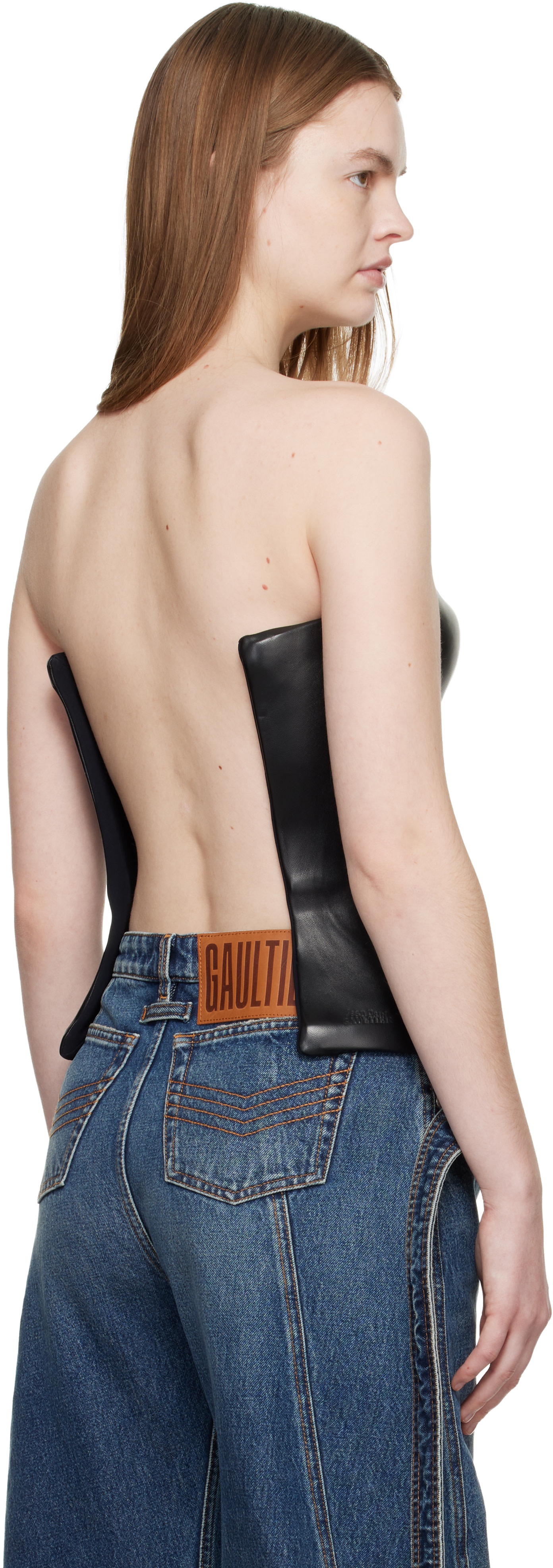 Jean Paul Gaultier ブラック タンクトップ ジャンポールゴルチエ クラシックJean Paul GAULTIER CLASSIQUE タグ