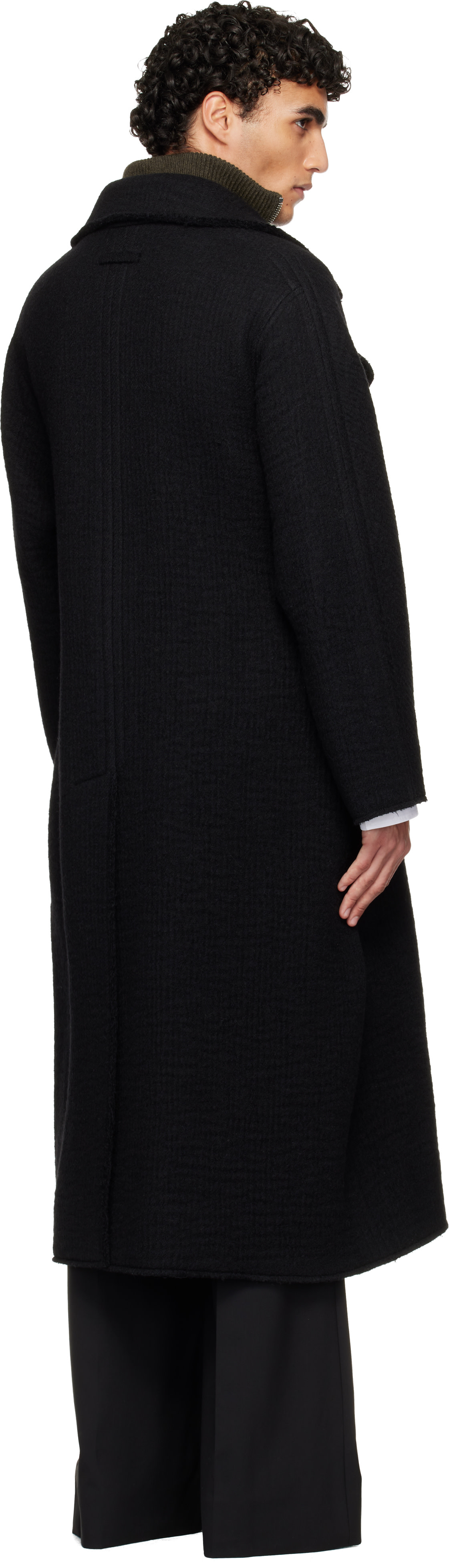 Jean Paul Gaultier: Black 'The Long Gaultier' Coat | SSENSE Canada