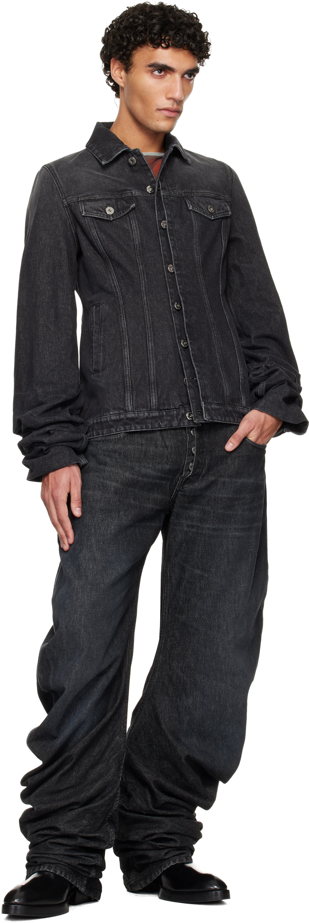 Jean Paul Gaultier: Black Oversize Fit Jeans | SSENSE