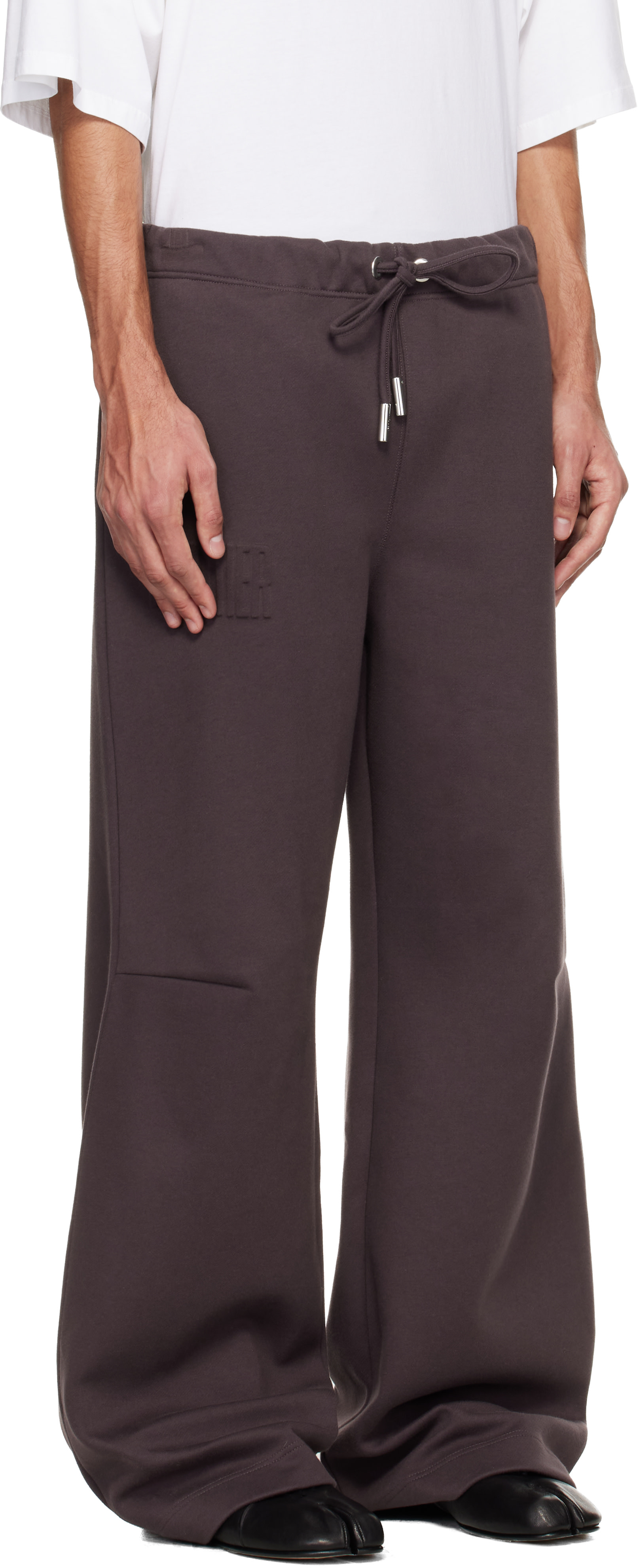 jean Paul gaultier object コーティングパンツ Jean Paul Gaultier: ブラウン 'The Embossed Gaultier' ラウンジ