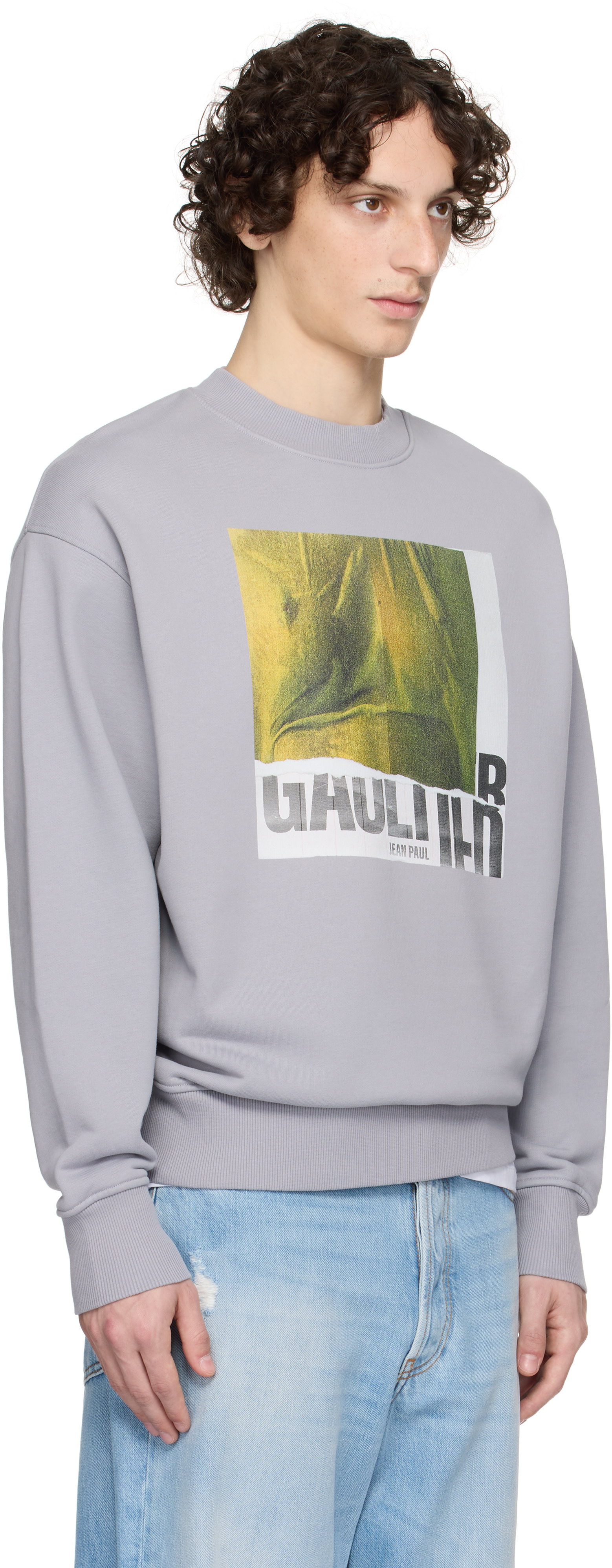 Gaultier Jean's カットソー Jean Paul Gaultier: SSENSE Exclusive Gray Cotton Crew Printed