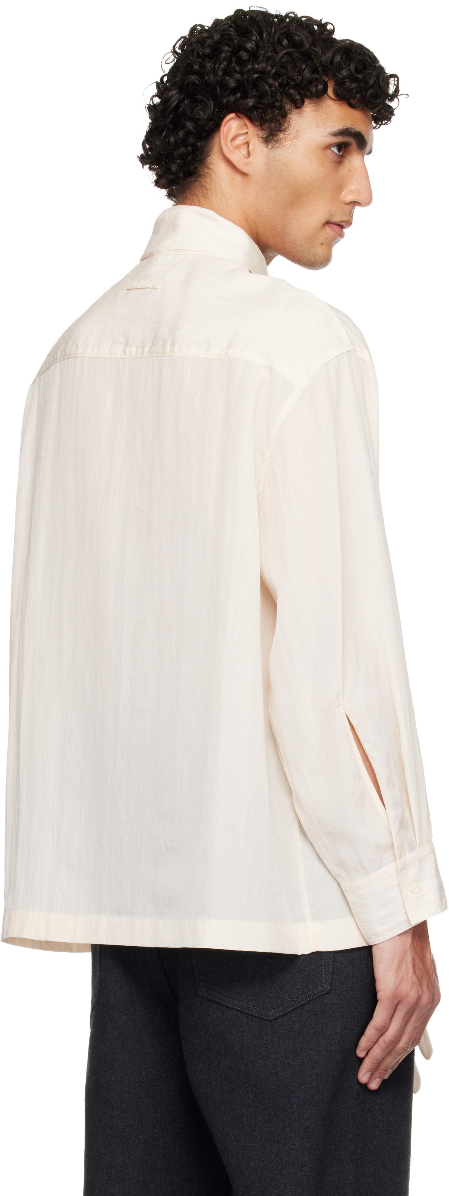 Jean Paul Gaultier: Off-White Glove Detail Blouse | SSENSE