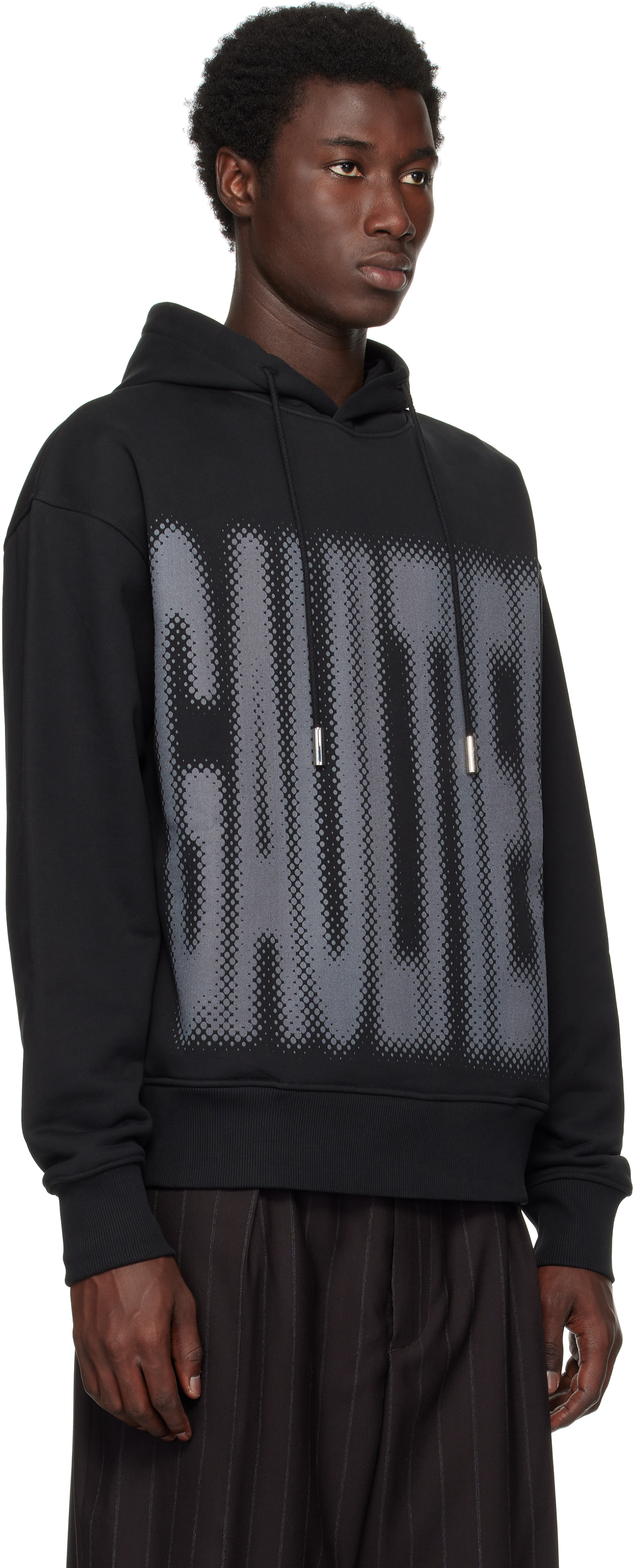 Jean Paul Gaultier: Black 'The Gaultier' Hoodie | SSENSE