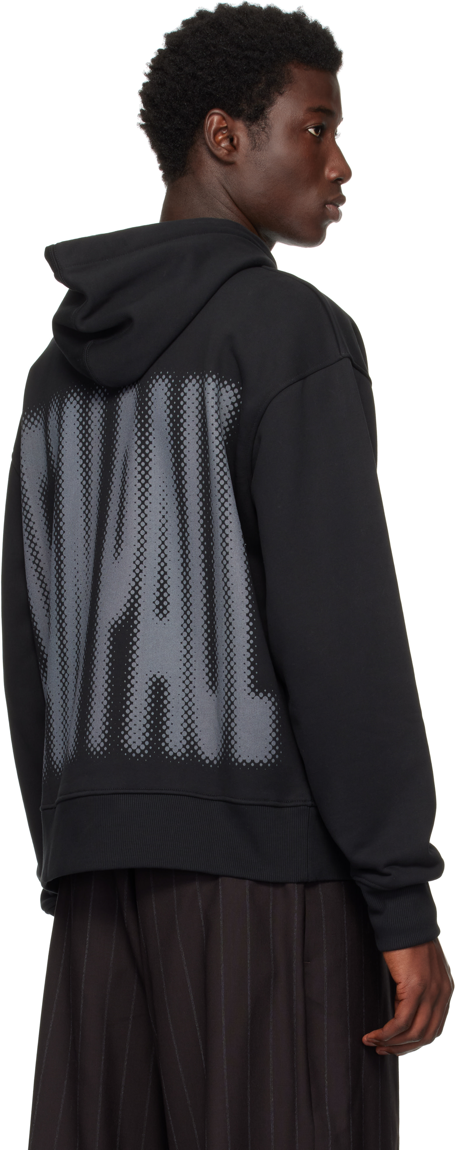 Jean Paul Gaultier: Black 'The Gaultier' Hoodie | SSENSE Jean Paul Gaultier: Black 'The Gaultier' Hoodie | SSENSE