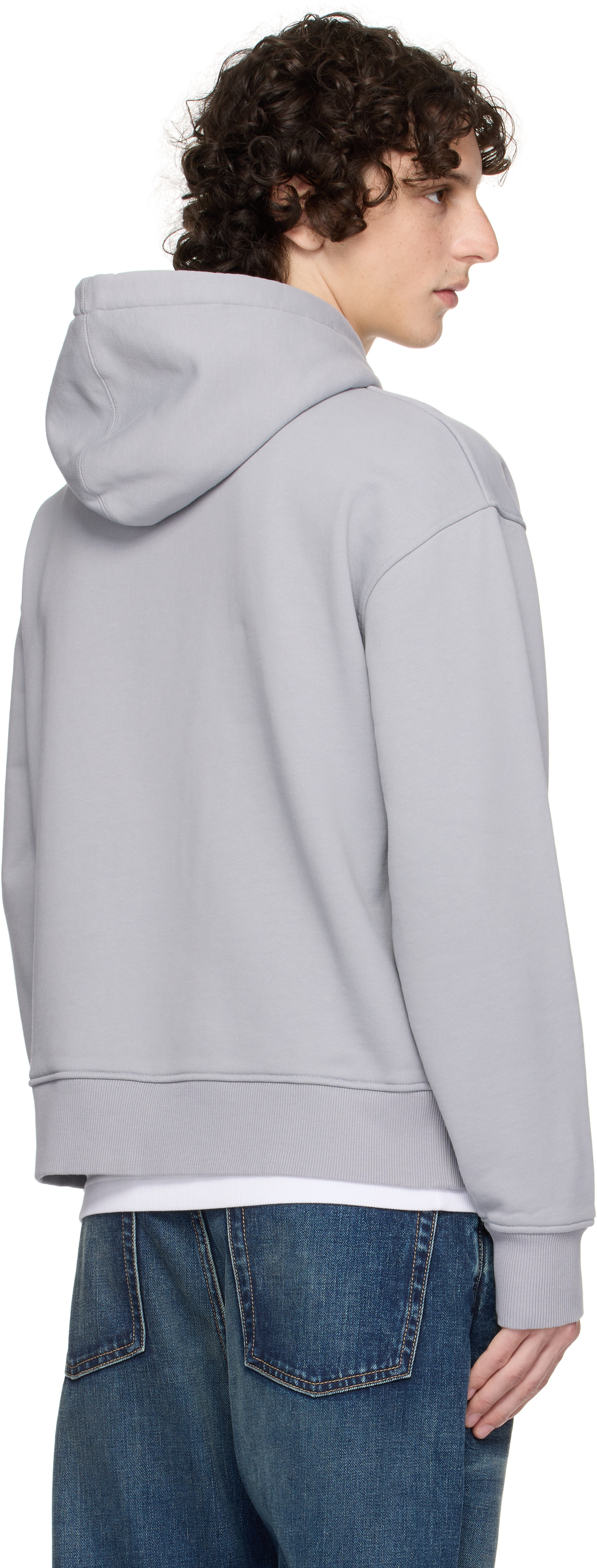 Supreme Jean Paul Gaultier Hooded 灰XL Jean Paul Gaultier: SSENSE Exclusive Gray Cotton Printed Water