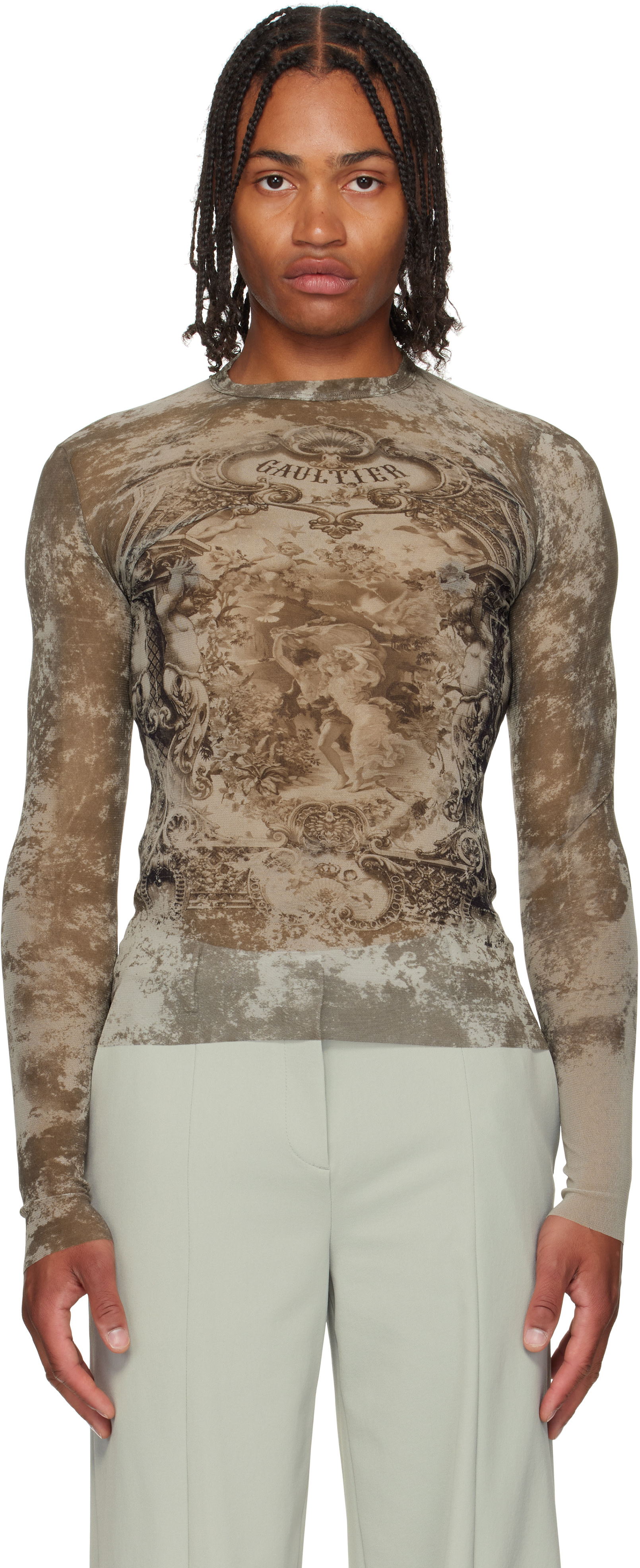 Jean Paul Gaultier: ベージュ 'The Médaillon' トップス | SSENSE 日本