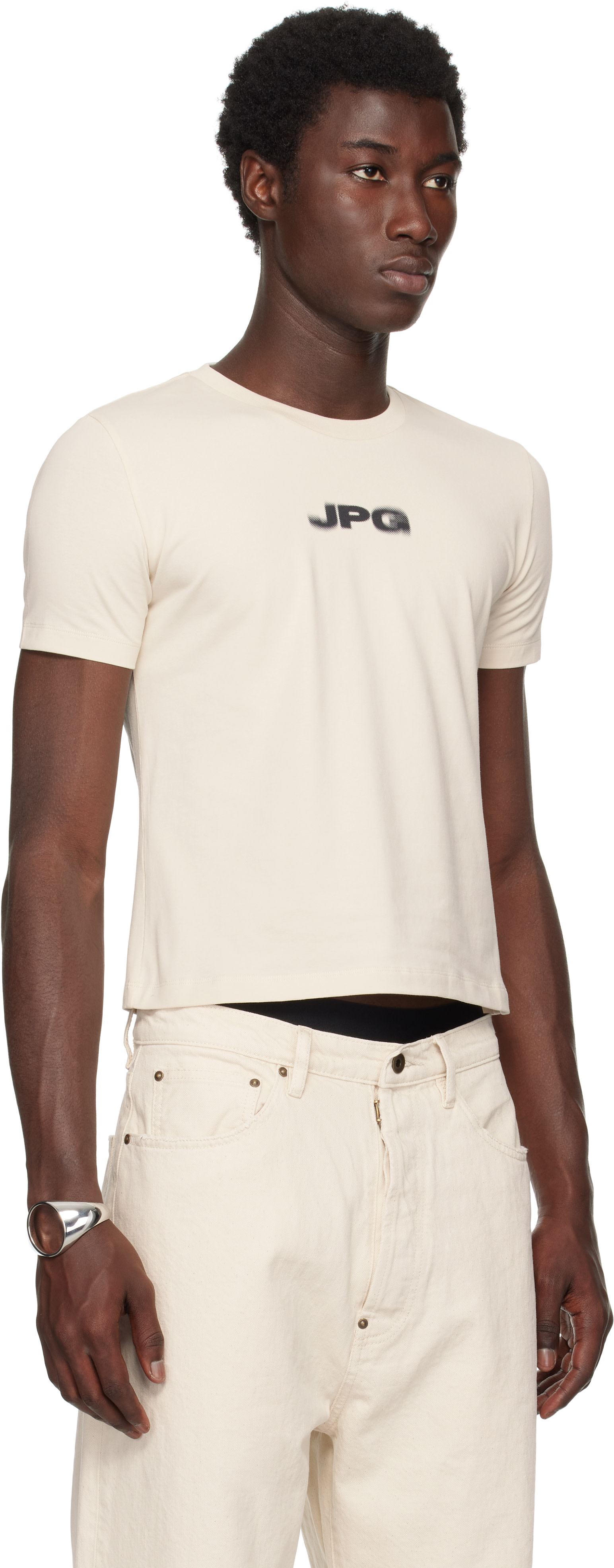 Jean Paul Gaultier: Off-White 'The JPG' Baby T-shirt | SSENSE