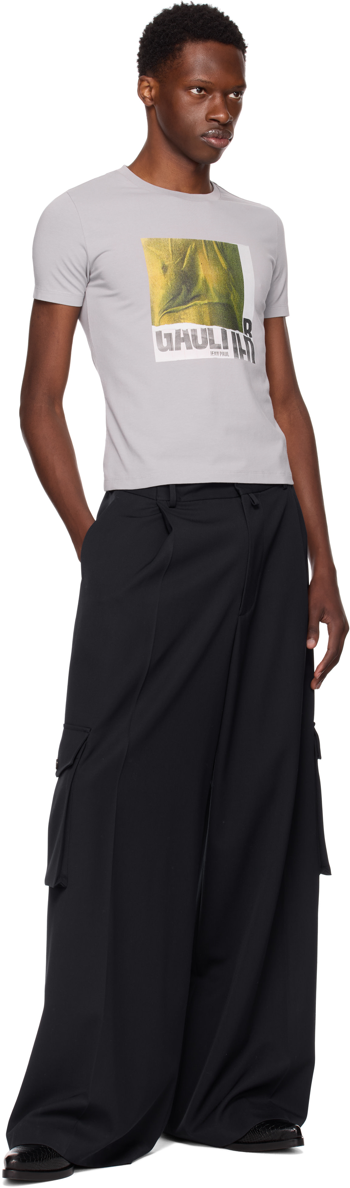Jean Paul Gaultier: SSENSE Exclusive Gray Baby T-shirt | SSENSE