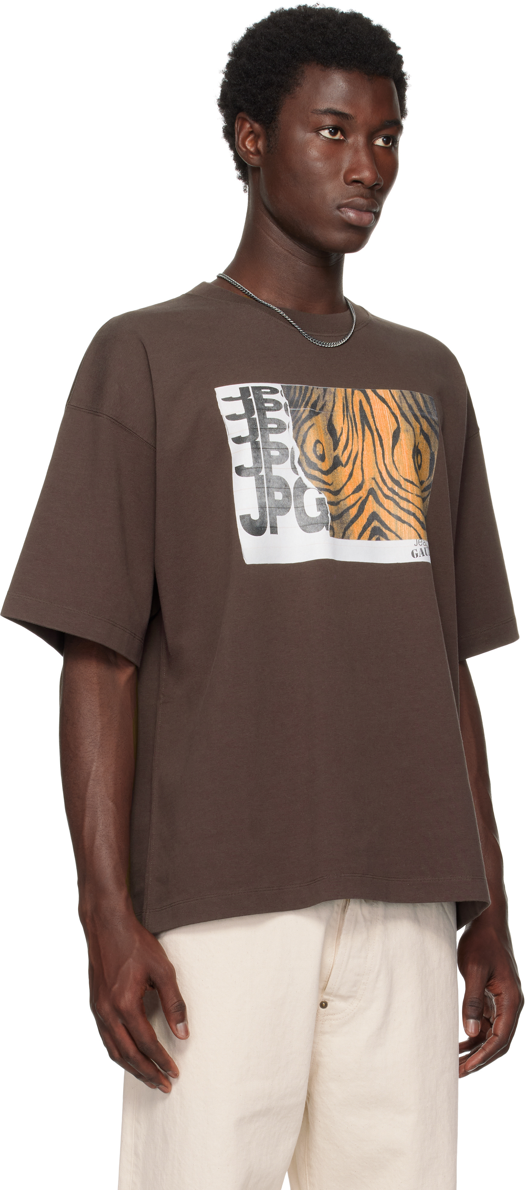 Jean Paul GAULTIERTシャツ  カットソー Jean Paul Gaultier The Label T-shirt | Black | FARFETCH