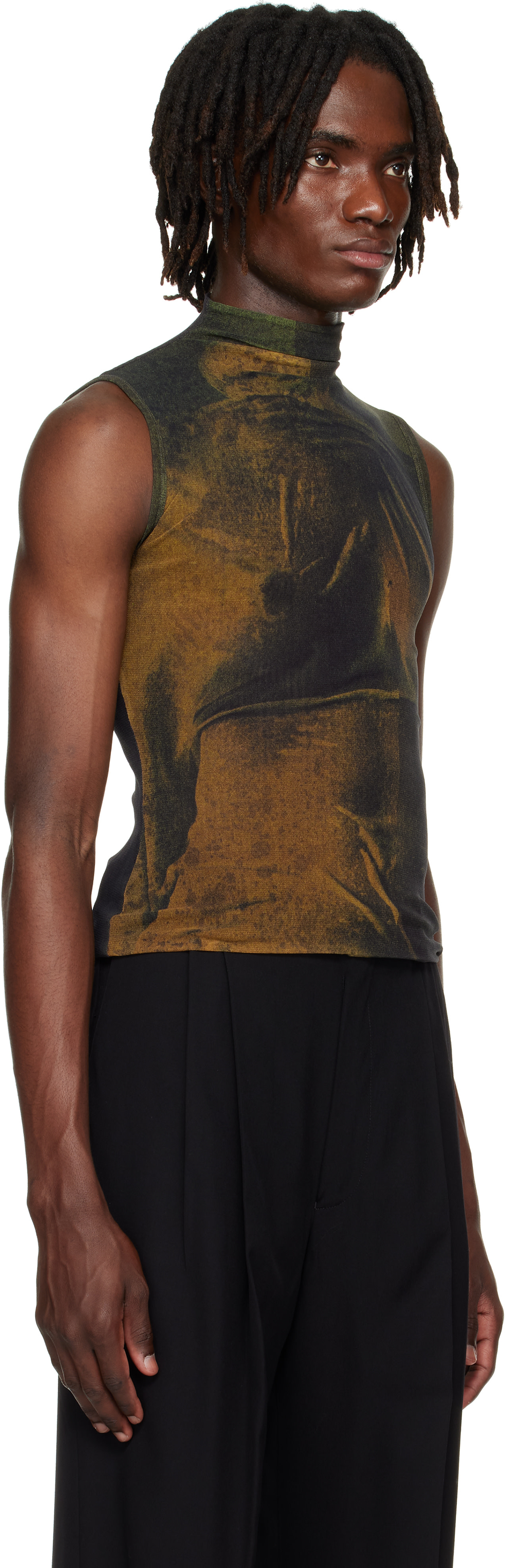 Jean Paul Gaultier: SSENSE Exclusive Khaki & Black High Neck