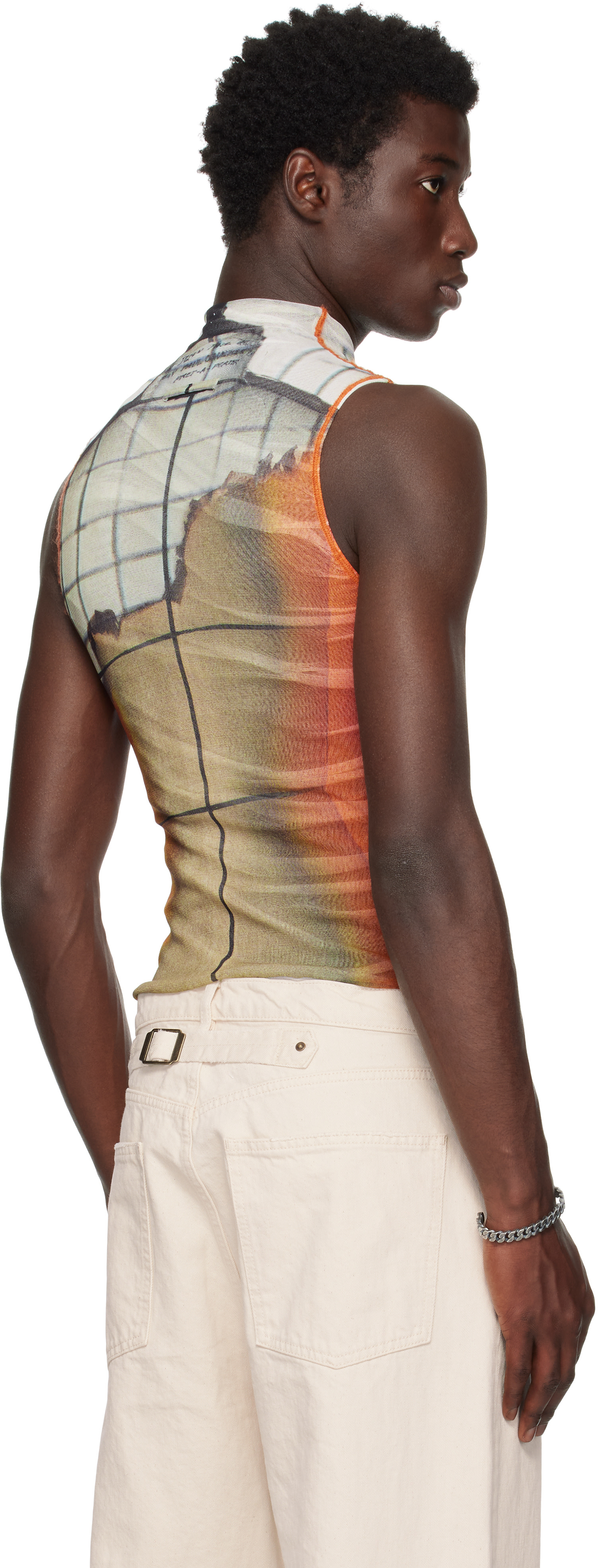 Jean Paul Gaultier: Multicolor 'The Fire' Tank Top | SSENSE Canada