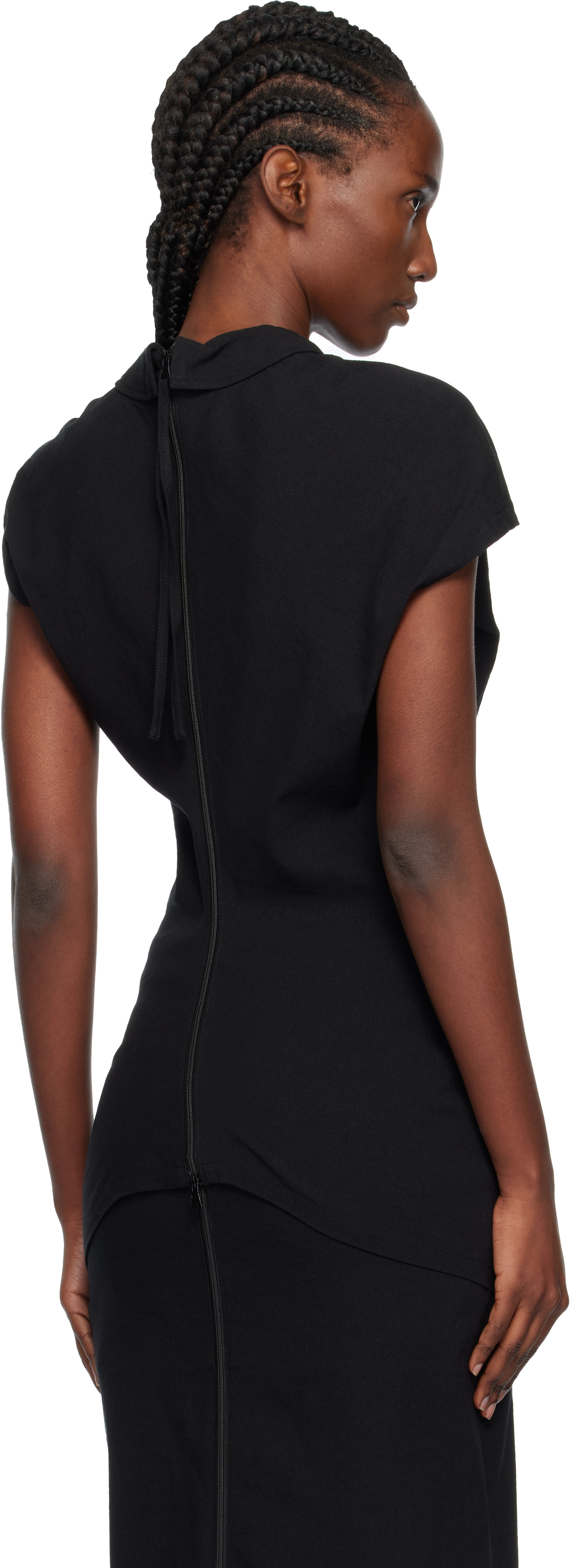 ISSEY MIYAKE: Black 'Like Torso Like Shirt' Shirt | SSENSE