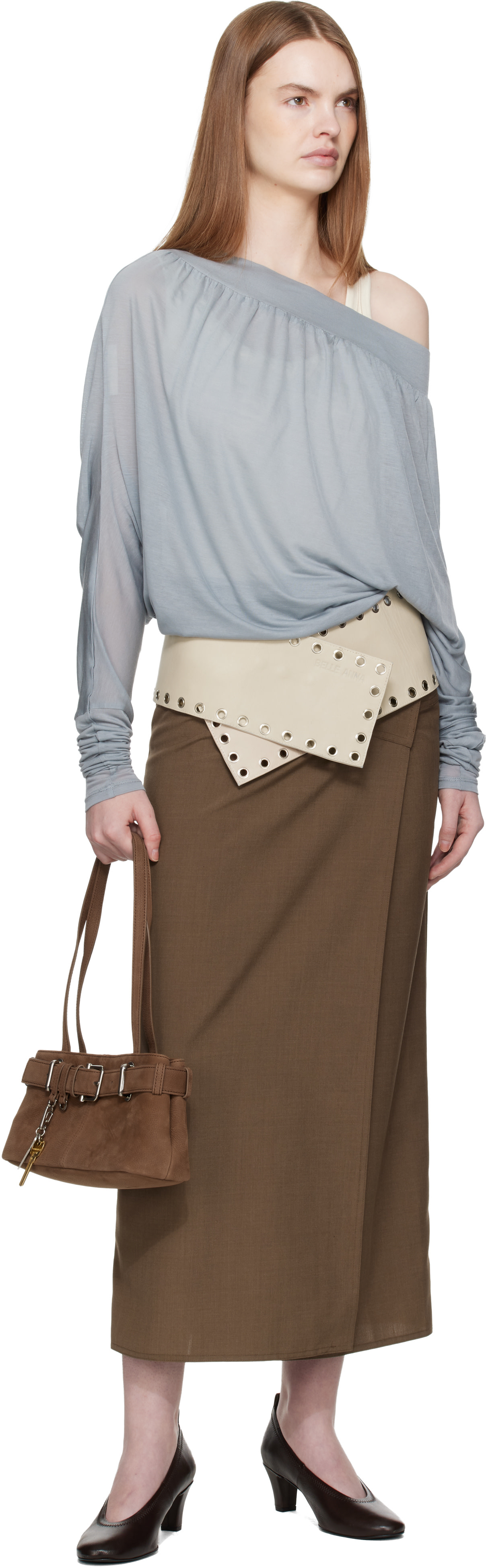 OSOI: Brown Shoulder Brocle Mini Bag | SSENSE