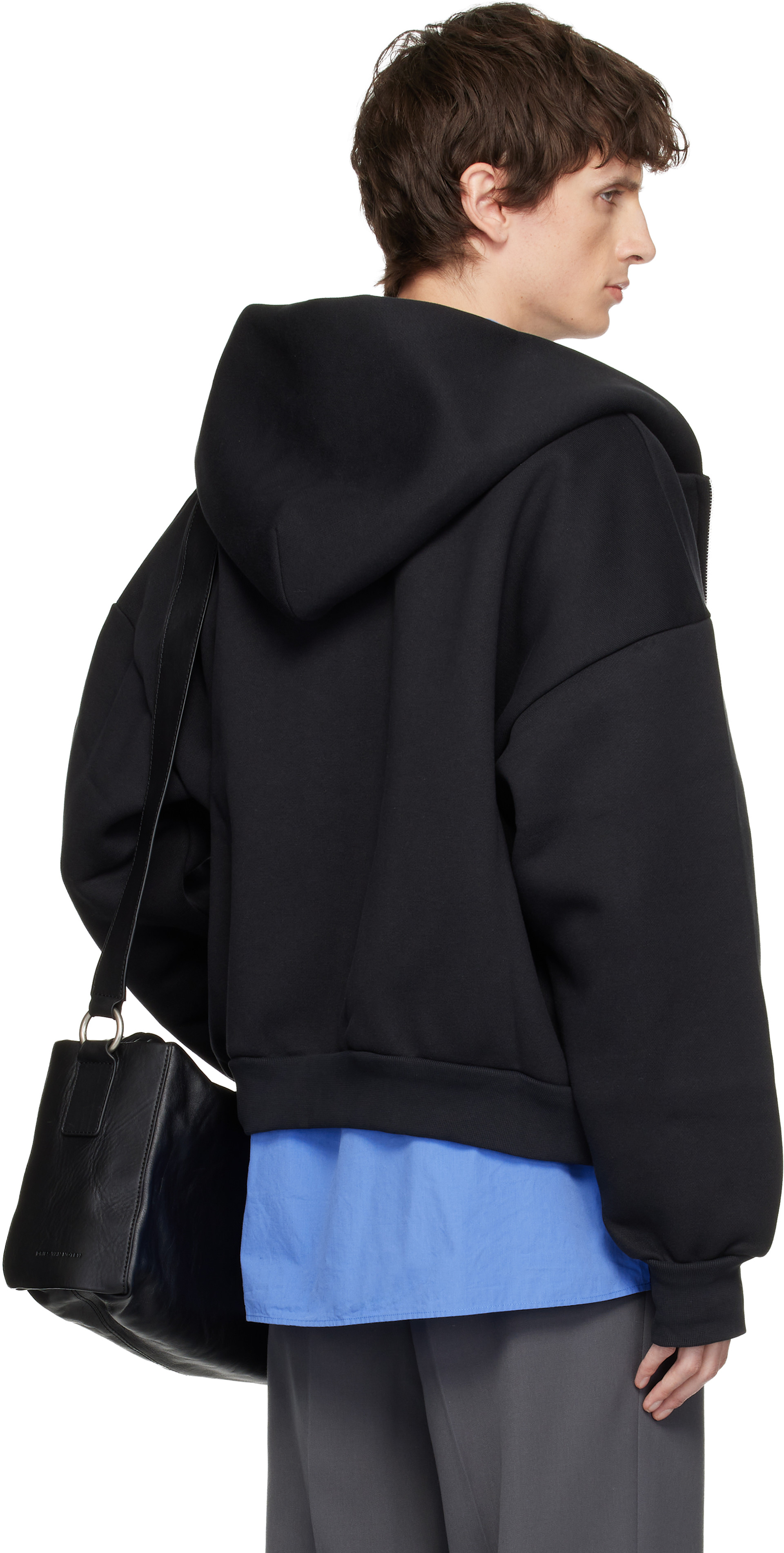 Seventh - Pull à capuche V2 noir à glissière