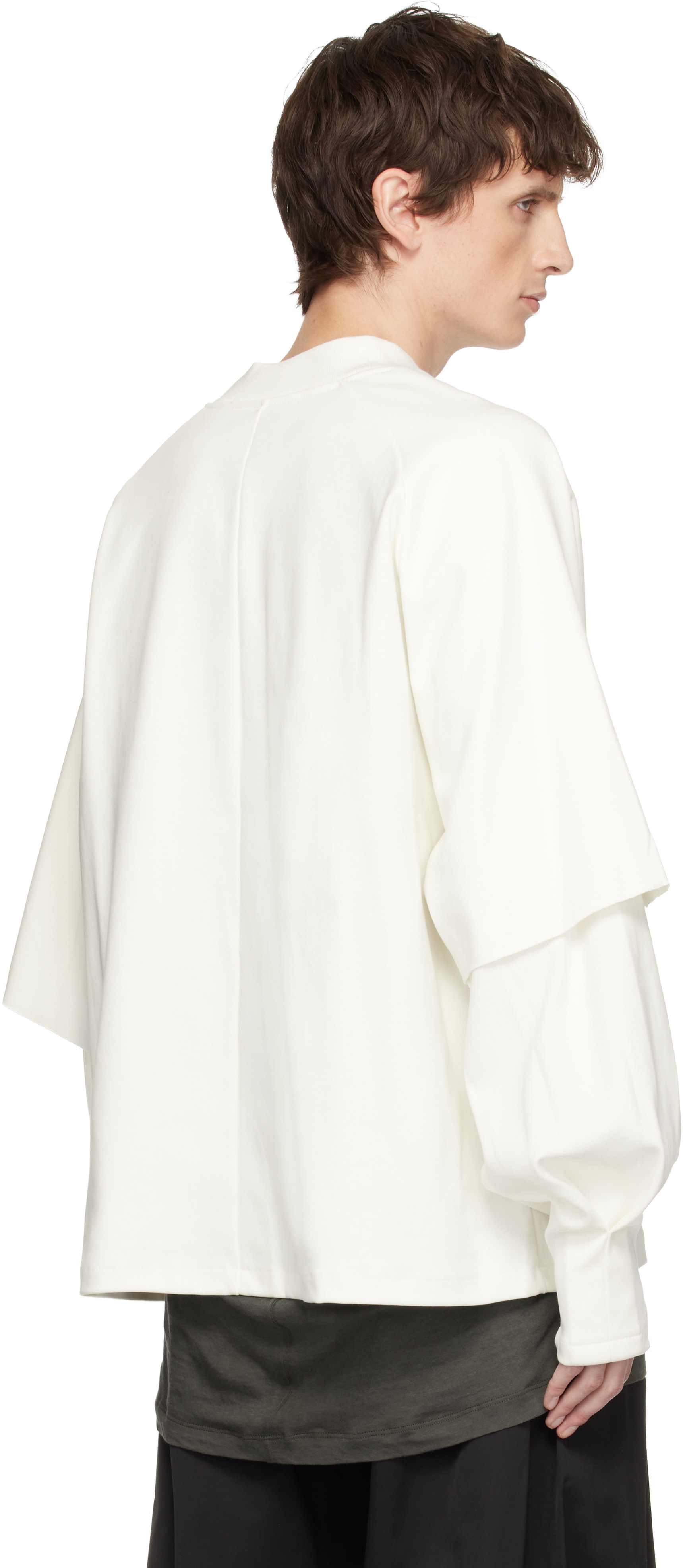 Seventh: Off-White Raglan Layered Longsleeve T-shirt | SSENSE