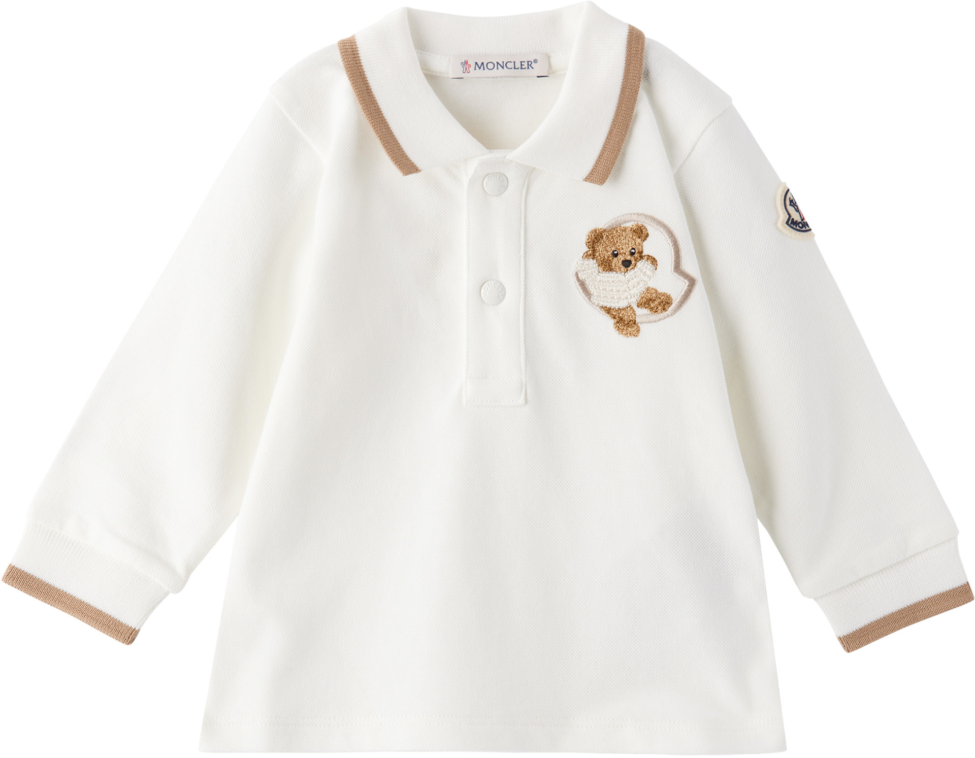 Moncler Enfant - Bébé | Polo blanc à image brodée