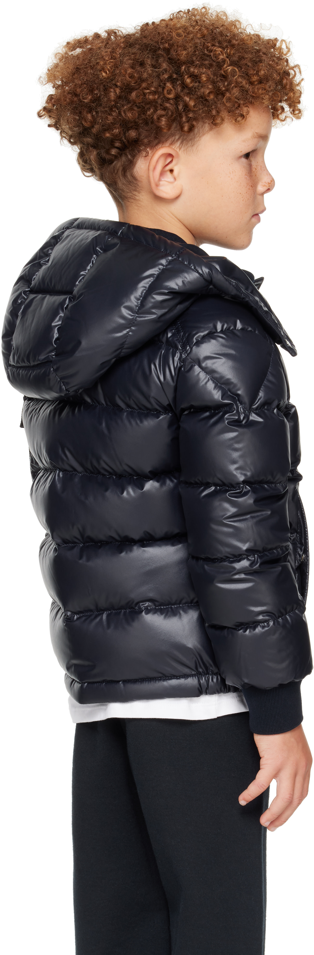 Moncler Enfant - Big Kids Navy Manaem Hooded Down Jacket