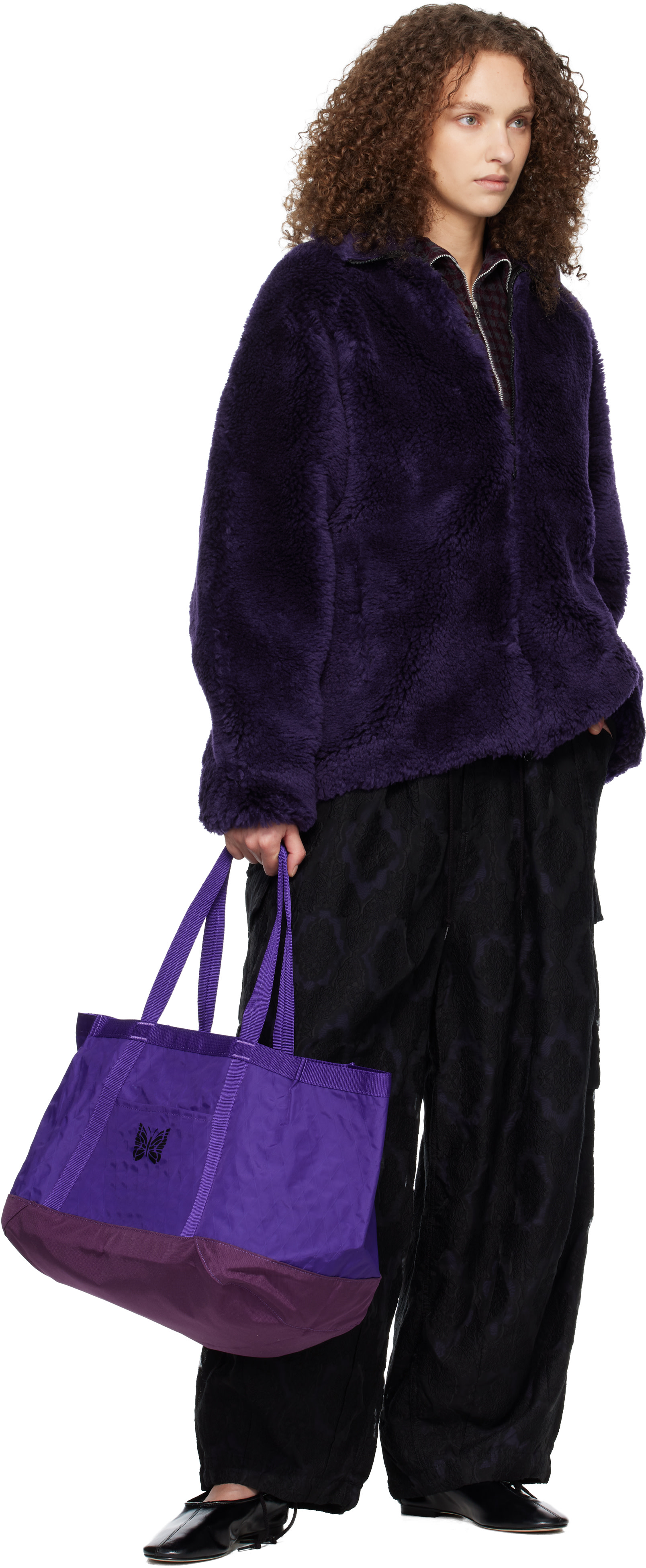 NEEDLES - Moyen cabas Tool mauve