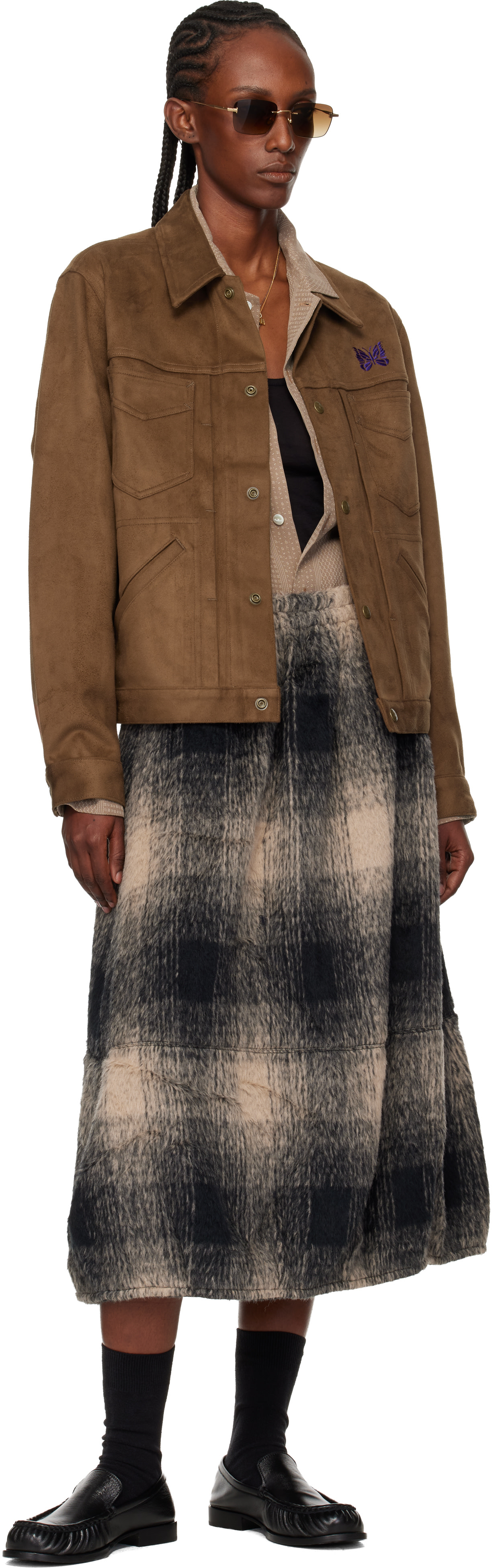 NEEDLES: Brown Penny Jean Jacket | SSENSE Australia