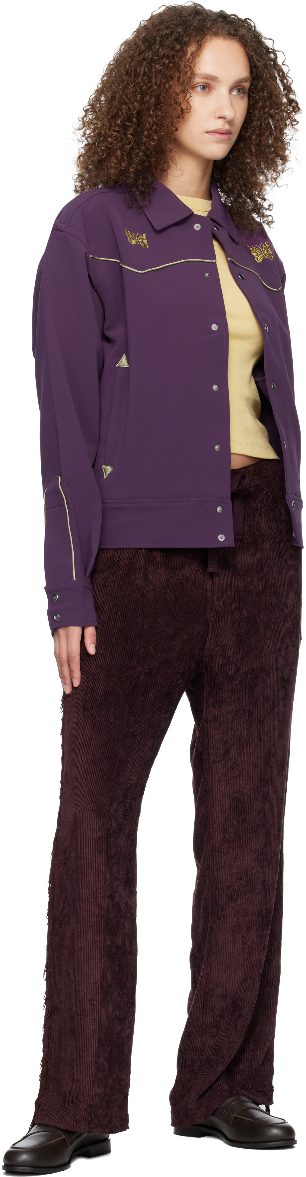ジャケット・アウター Needles Piping Cowboy Jacket NEEDLES: Purple Piping Cowboy Jacket | SSENSE Canada