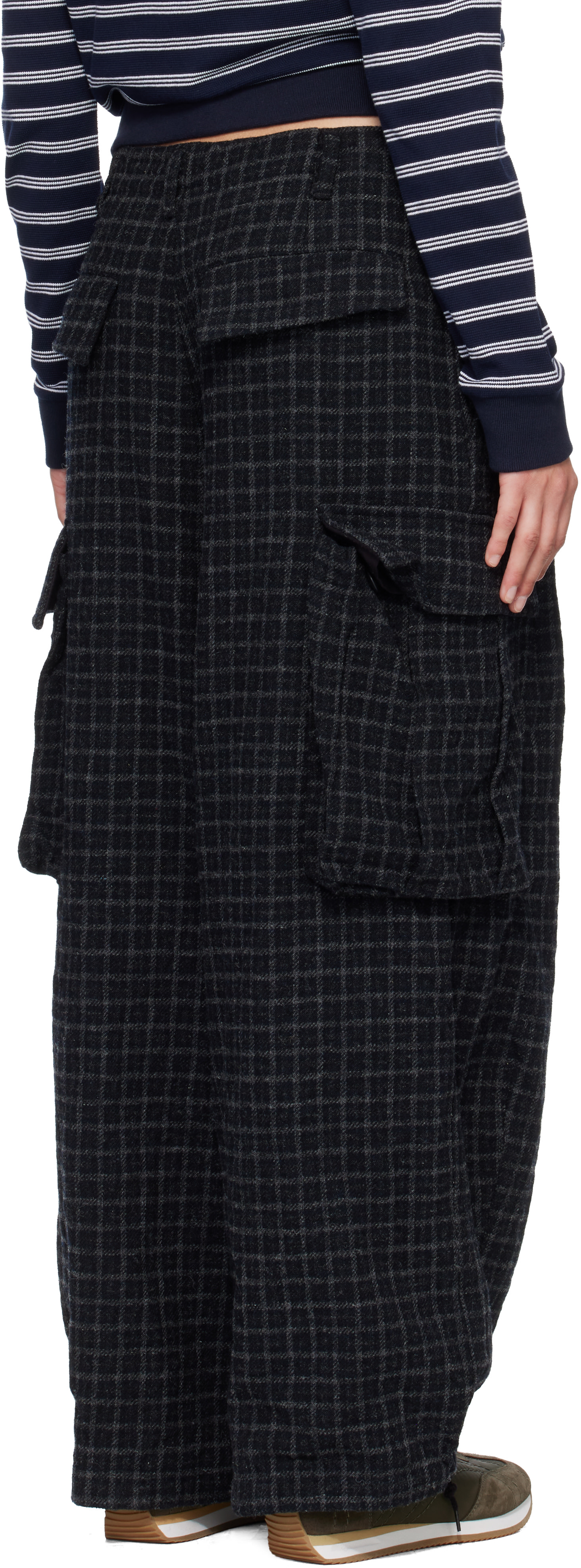 NEEDLES - Pantalon cargo H.D. BDU noir