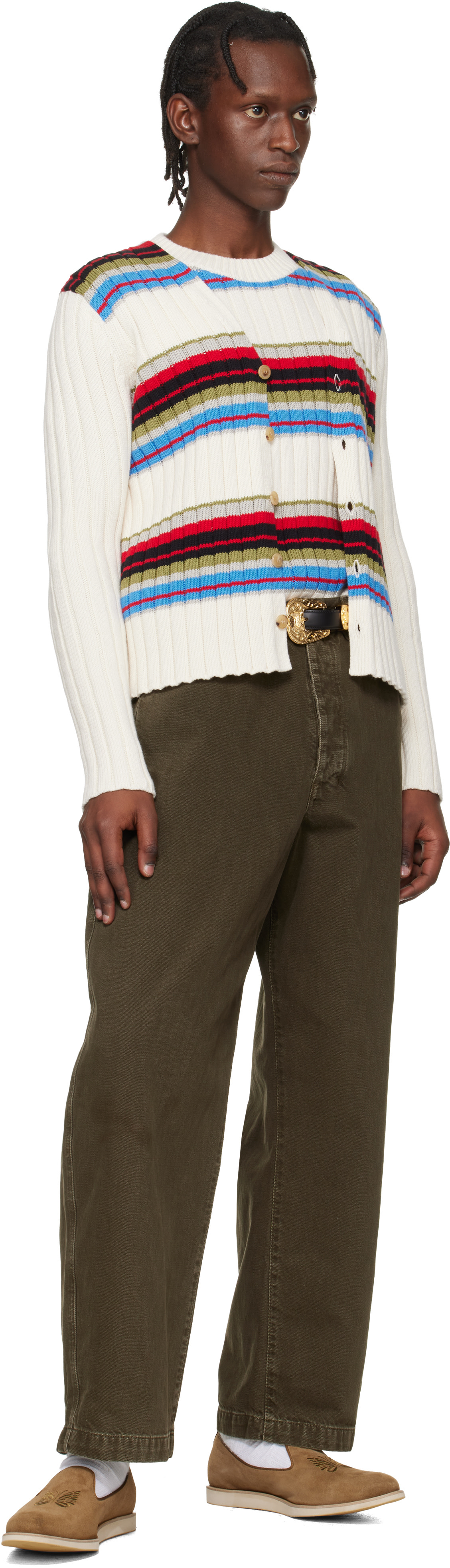 Needles ニードルスWestern Tip Belt ベルト NEEDLES: Black Papillon Western Tip Belt | SSENSE
