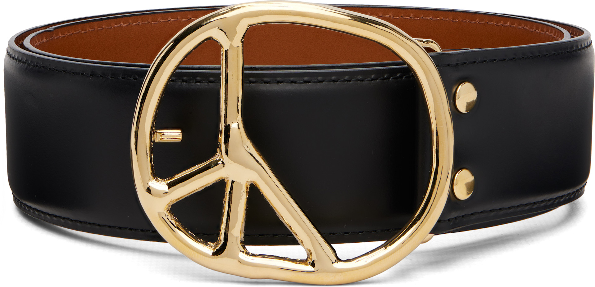 NEEDLES: Black Peace Buckle Belt | SSENSE NEEDLES: Black Peace Buckle Belt | SSENSE