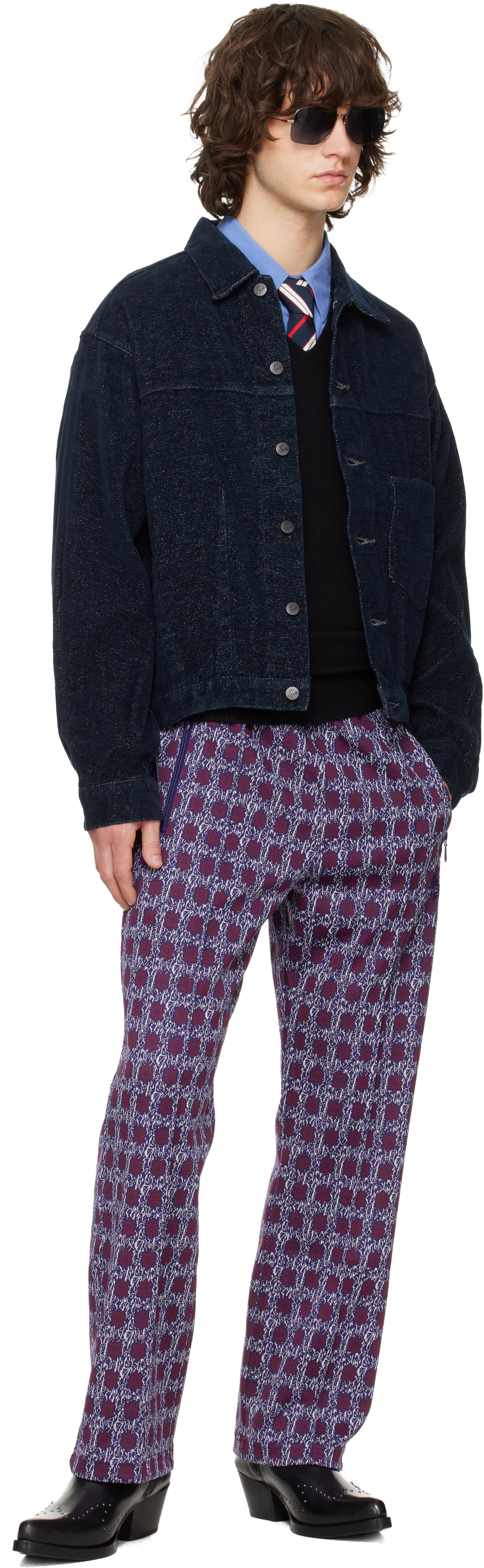 NEEDLES - Navy Darts Bottom Jacket