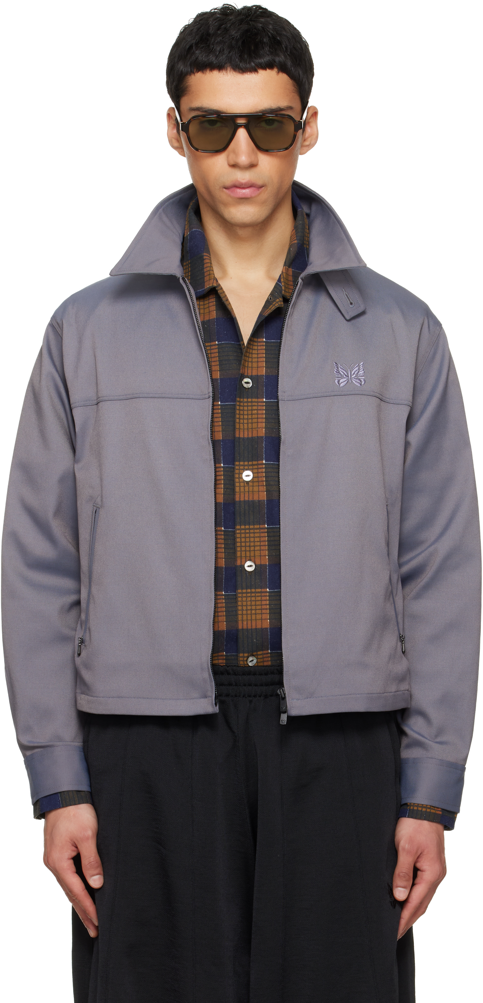 NEEDLES: Gray Sport Jacket | SSENSE Canada