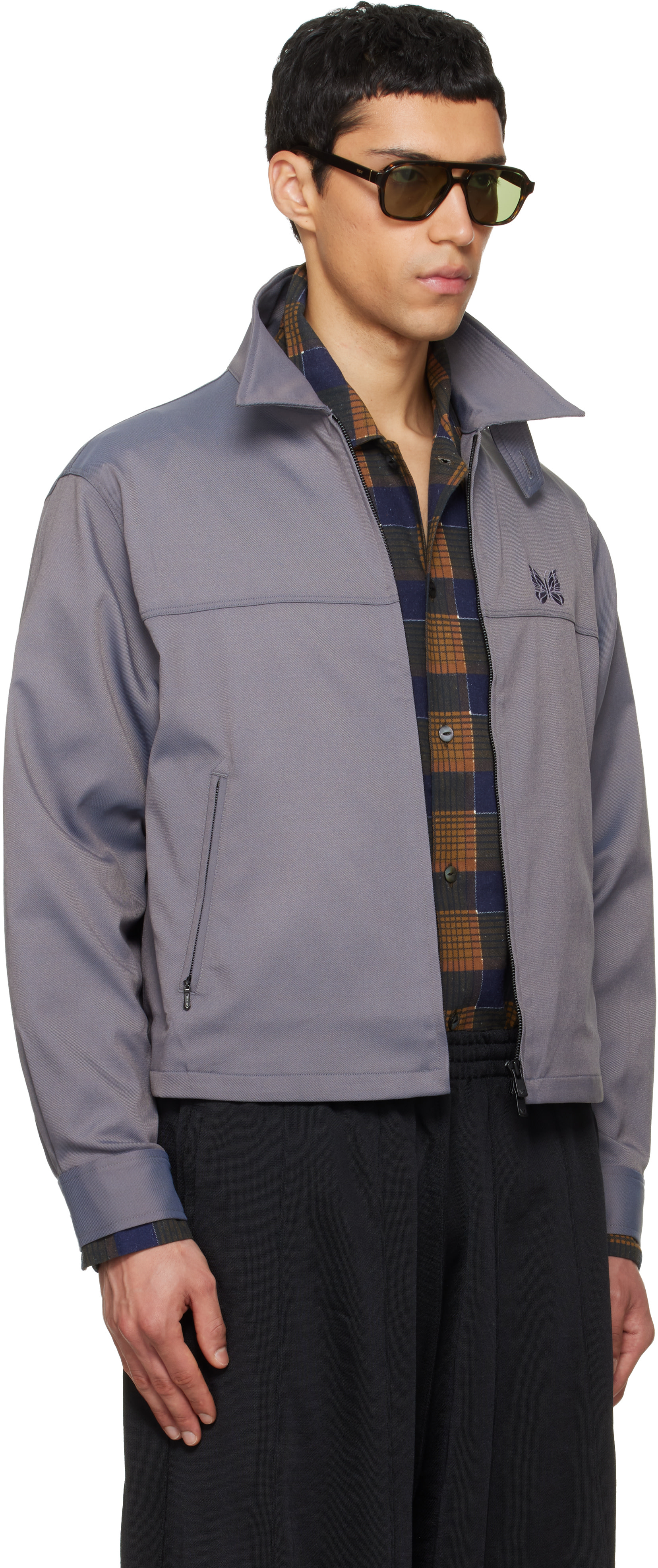 NEEDLES: Gray Sport Jacket | SSENSE Australia