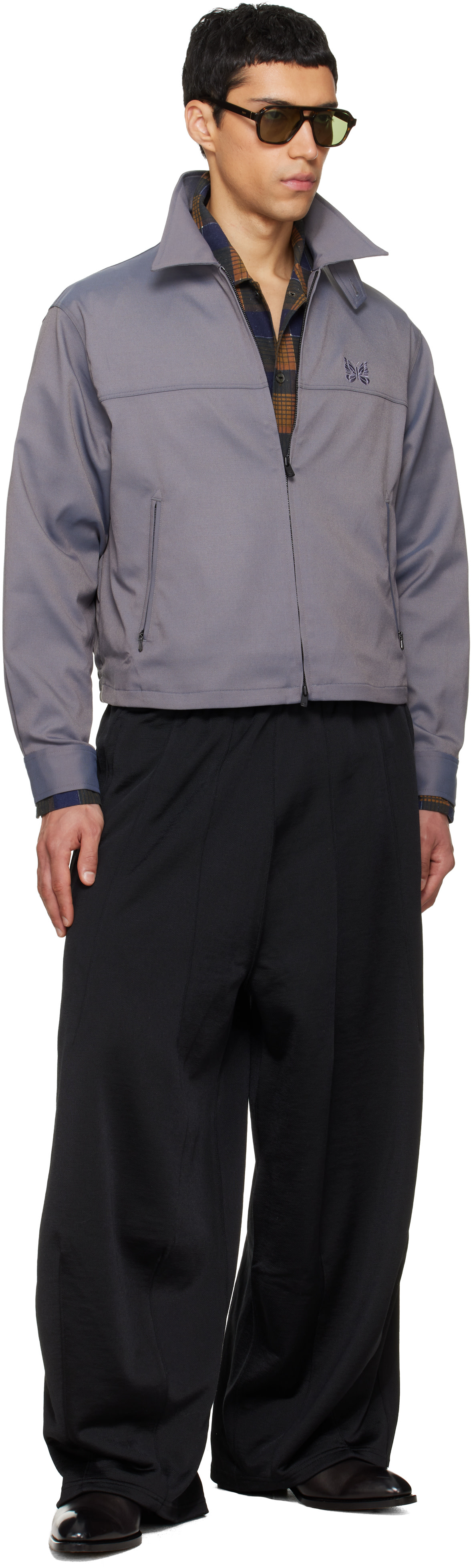 NEEDLES: Gray Sport Jacket | SSENSE Australia