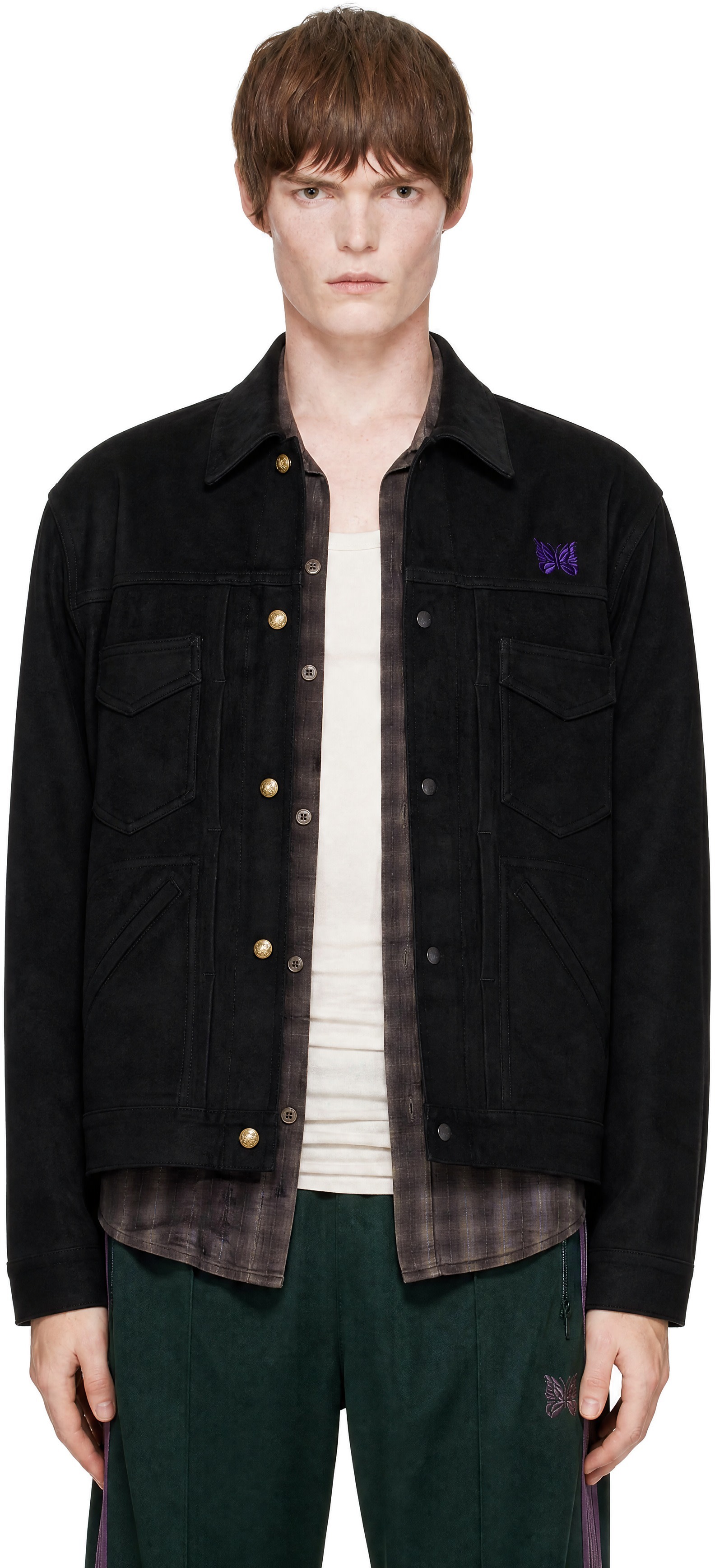 NEEDLES - Blouson Penny Jean noir