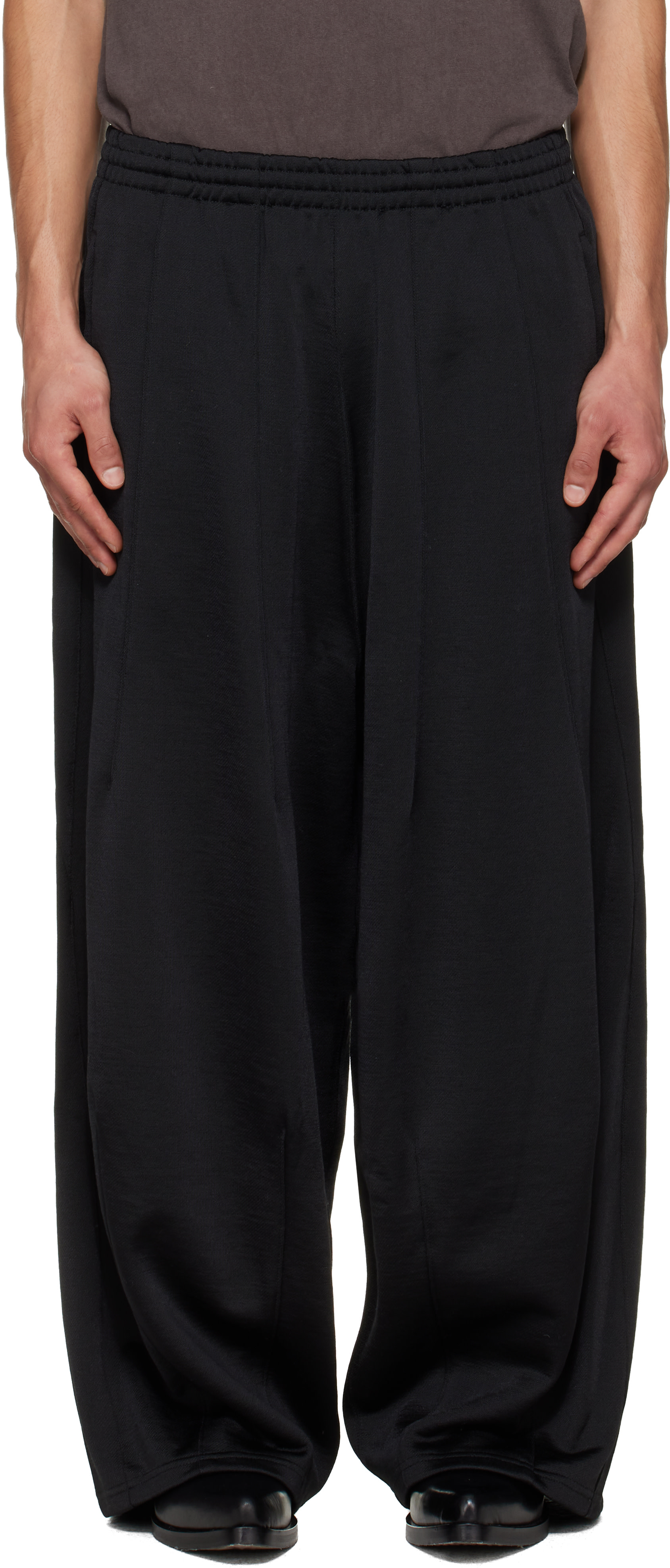 NEEDLES: Black H.D. Sweatpants | SSENSE